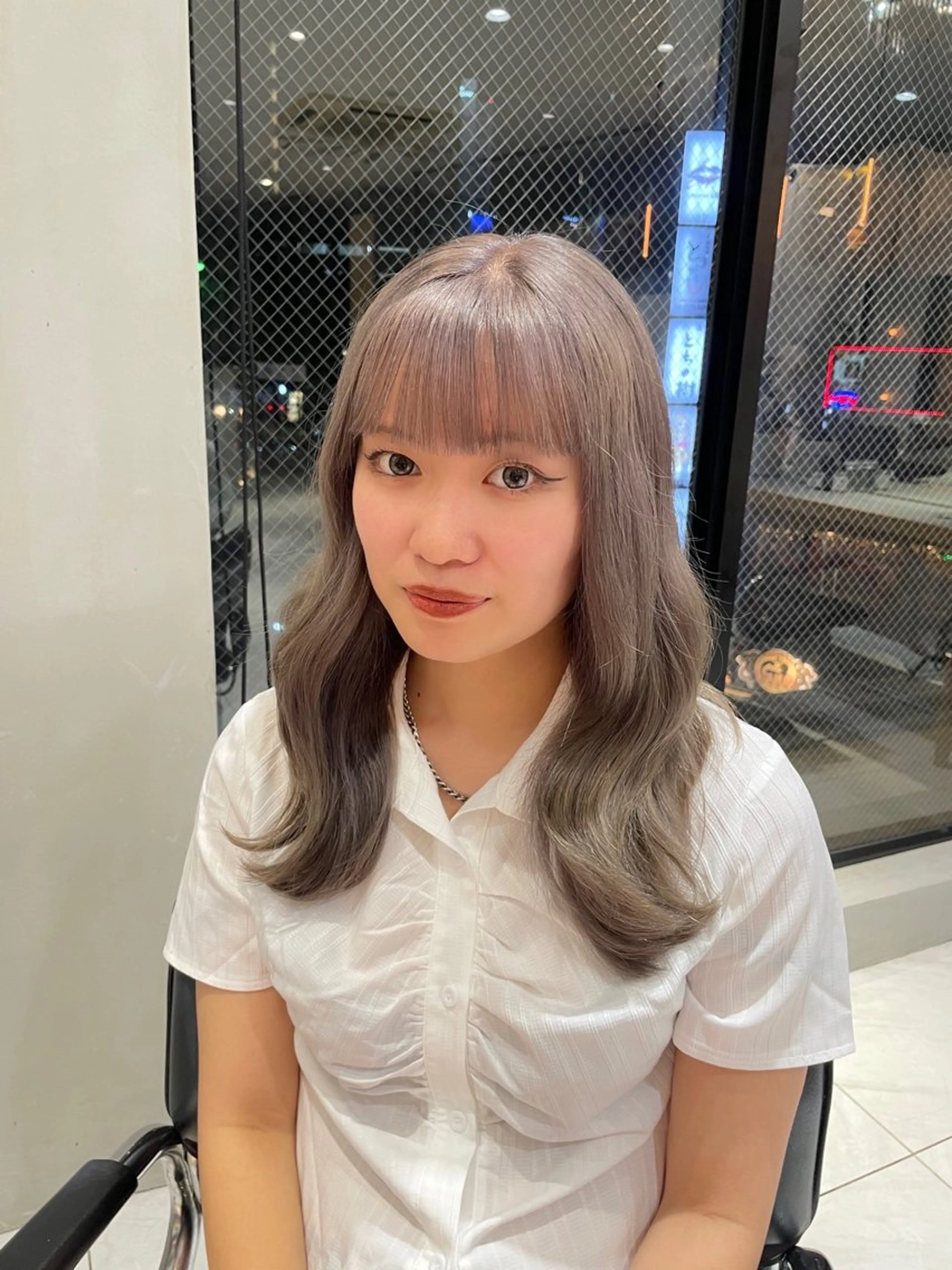 セミロング カラー ヘアアレンジ 艶髪/レイヤーカット 🐣misakiのヘアスタイル