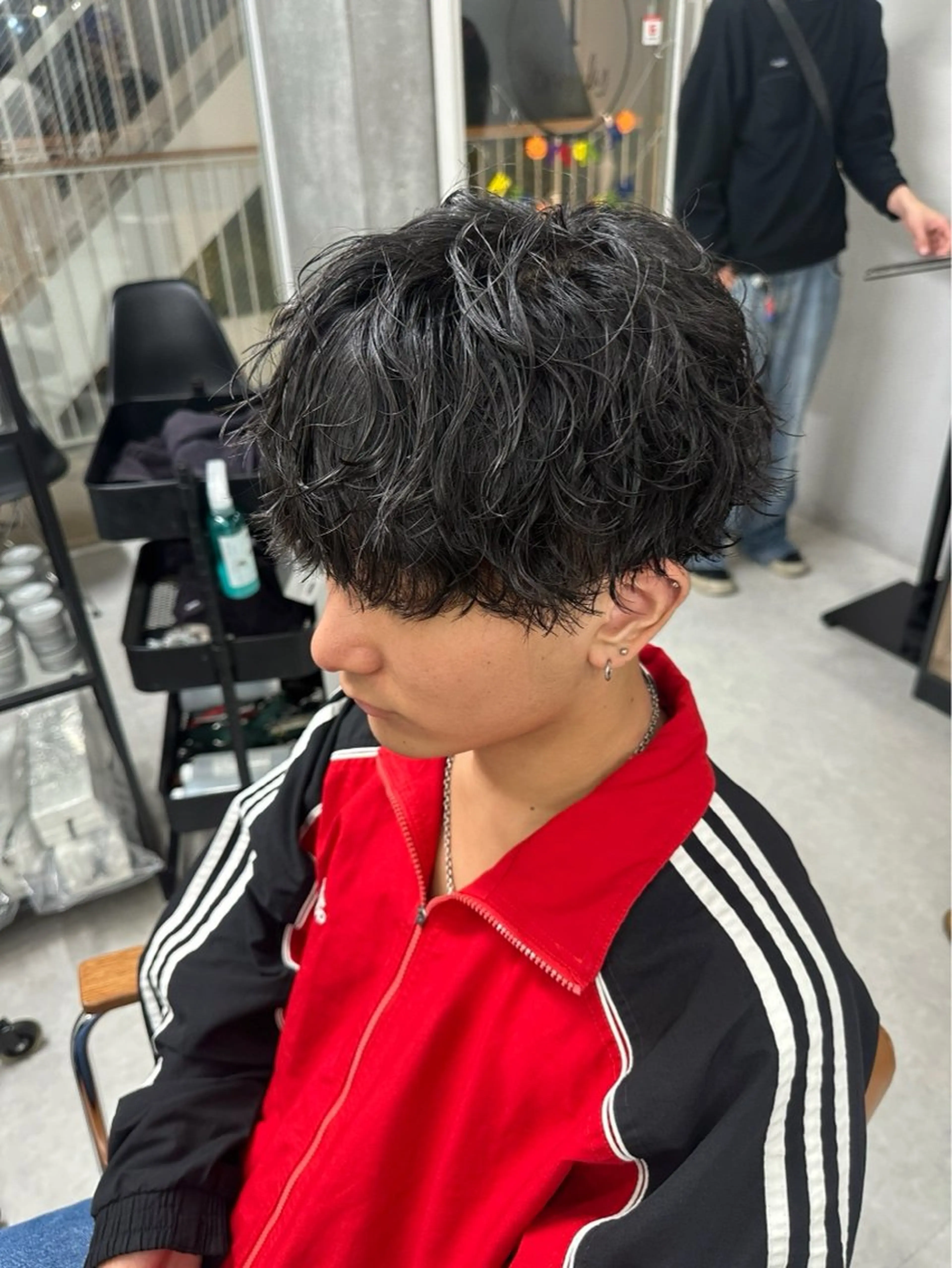 パーマ メンズ メンズ特化✨️ 韓国風パーマ🔥一八のヘアスタイル