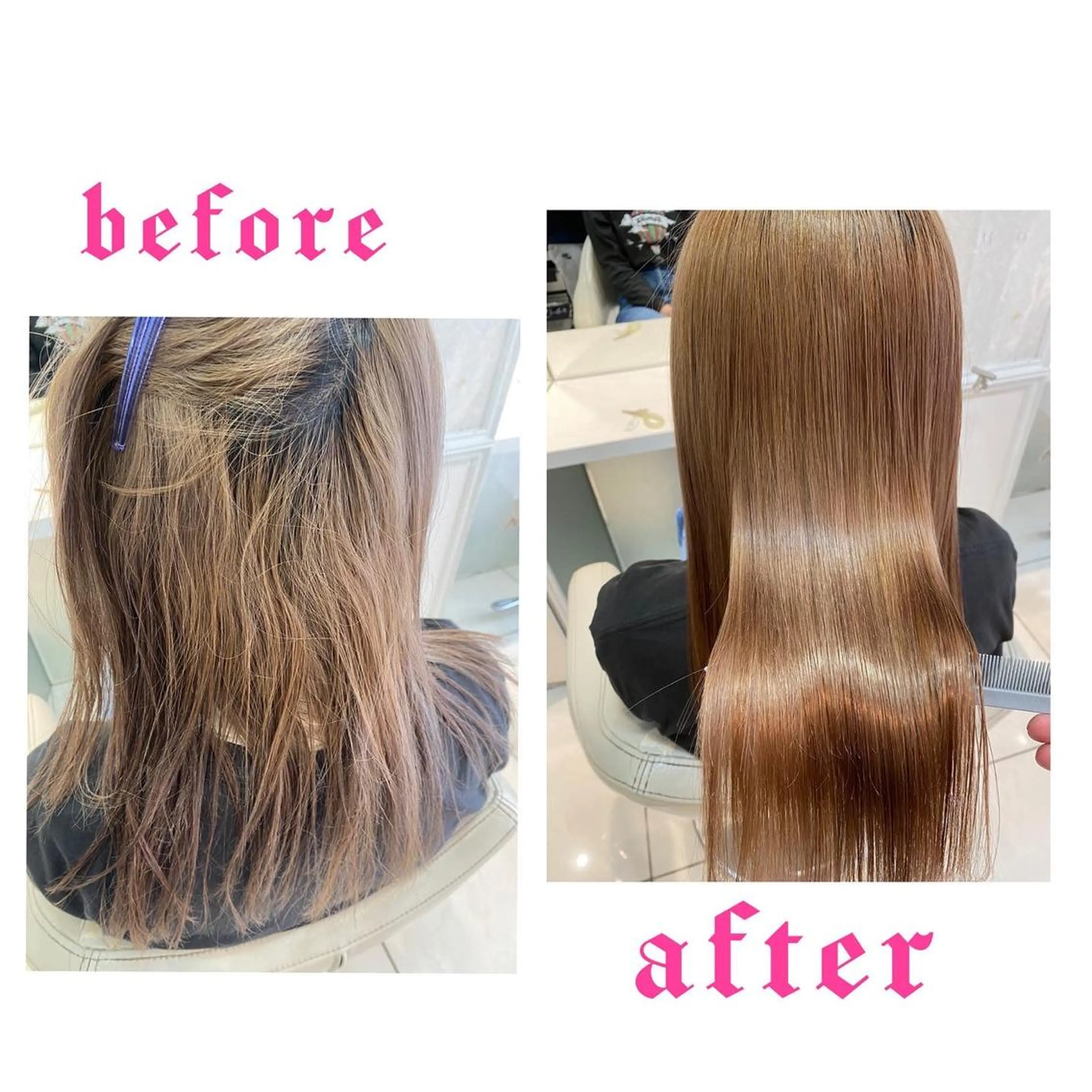 セミロング カット 縮毛矯正 💎髪質改善/縮毛矯 正特化💎鈴木一寿のヘアスタイル