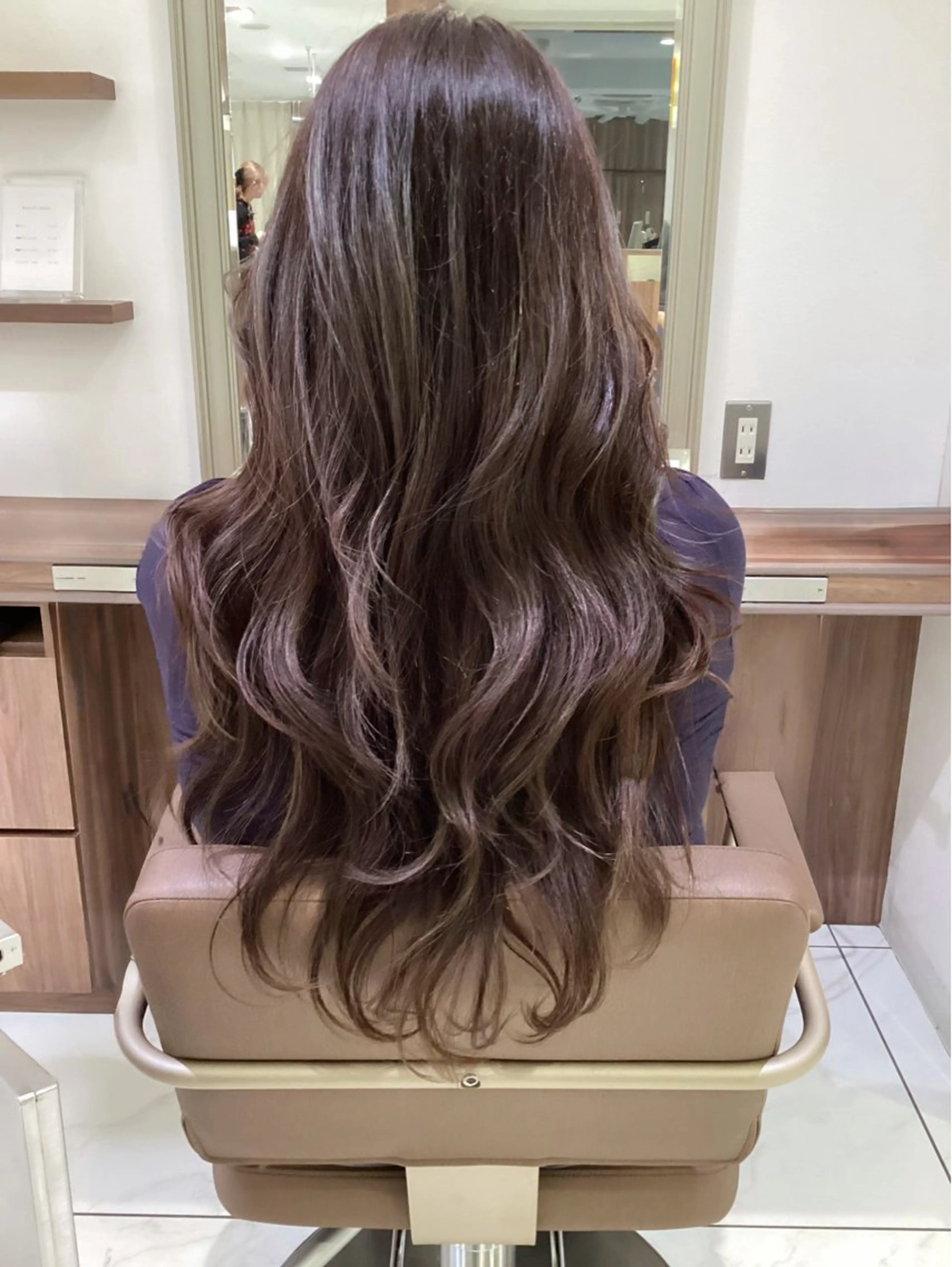 ロング カラー ヘアカラー トリートメント 長田 有加のヘアスタイル