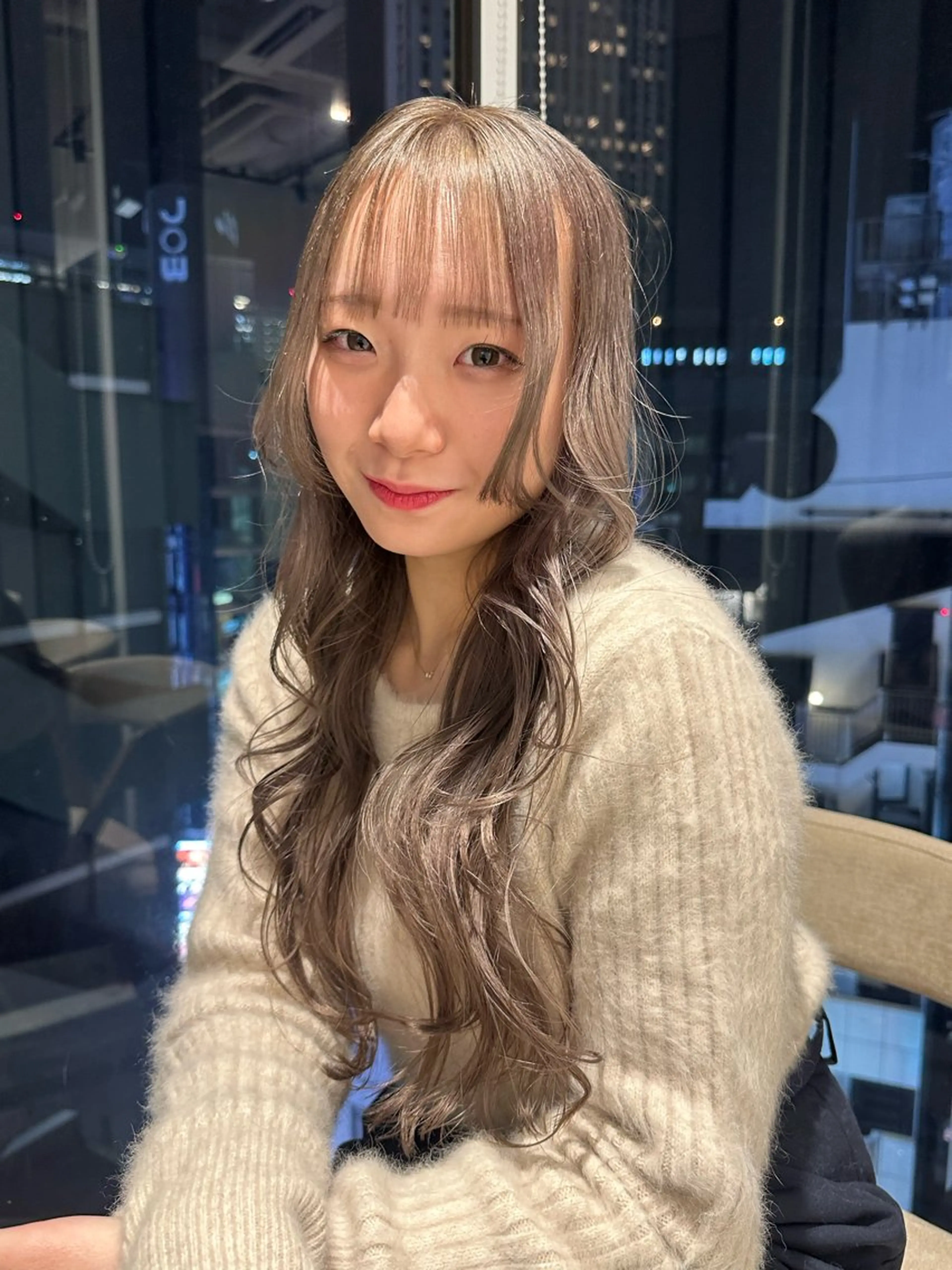 ロング カラー ベージュカラー 透明感カラー グレージュ ミルクティーベージュ ミルクティーグレージュ カット ヘアカラー トリートメント 可愛いベージュ作る 美容師/あかね🧸のヘアスタイル