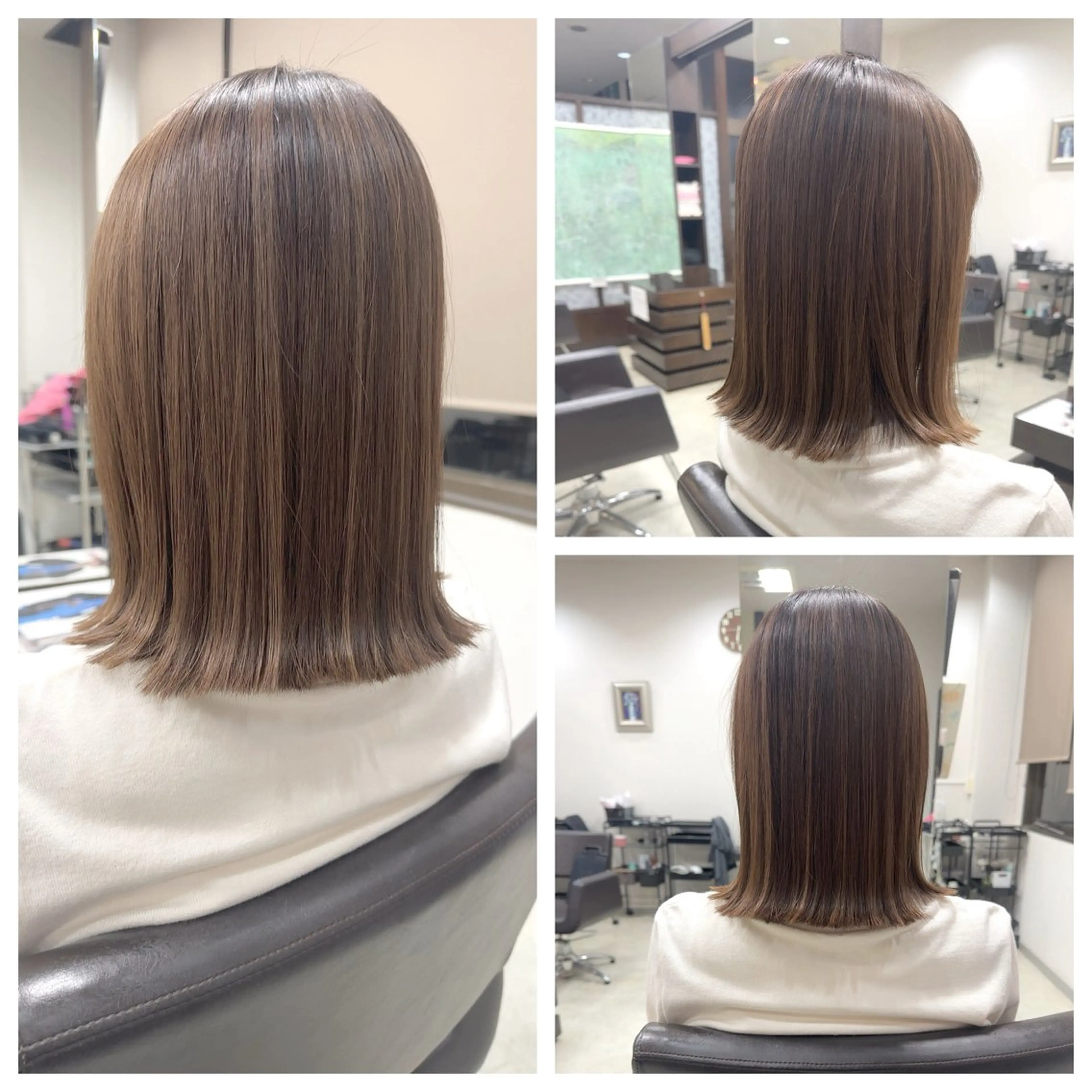 ミディアム カラー 中島 剛のヘアスタイル