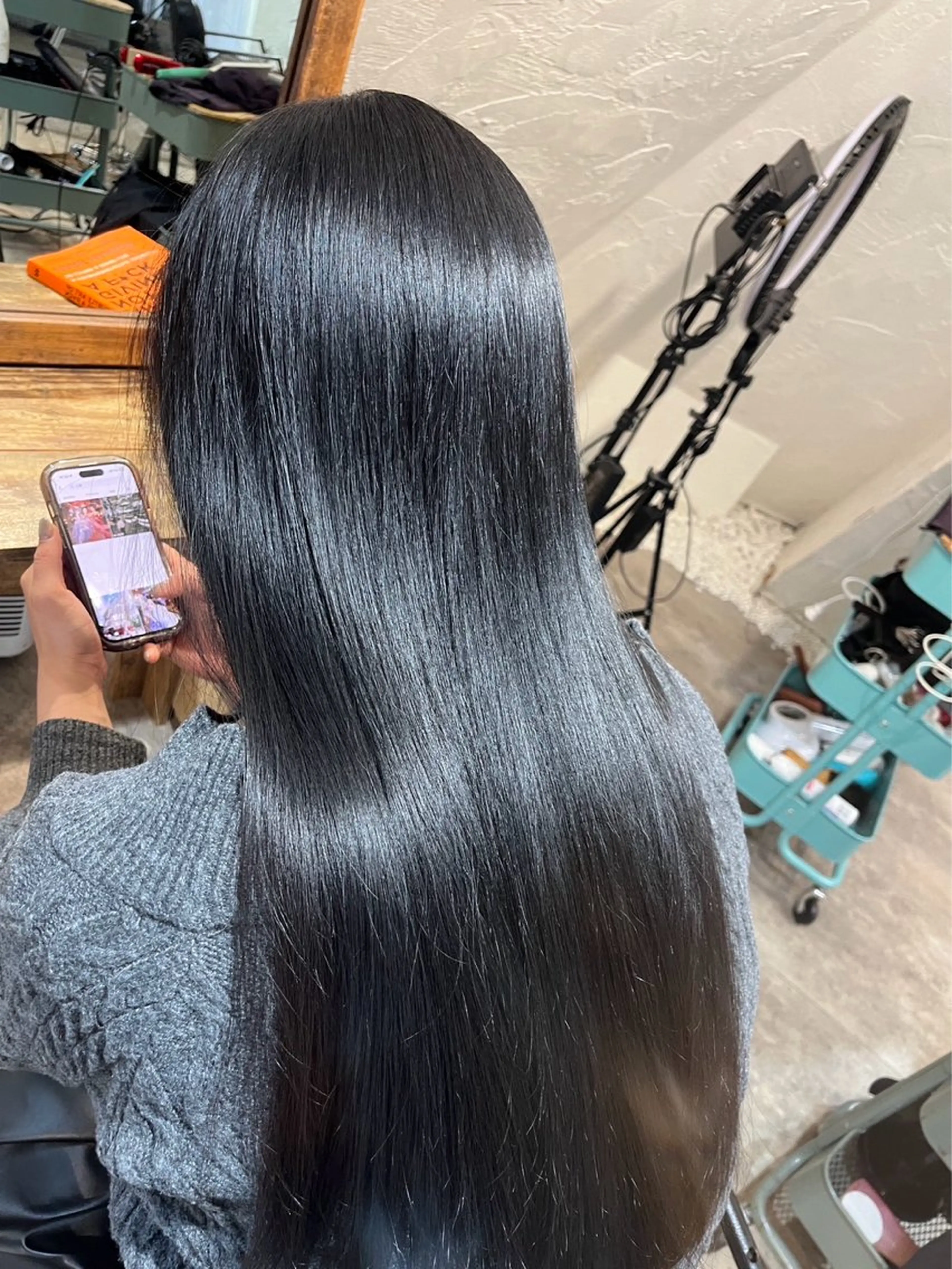 ロング 縮毛矯正 トリートメント 新宿/髪質改善 艶カラー👶Renaのヘアスタイル