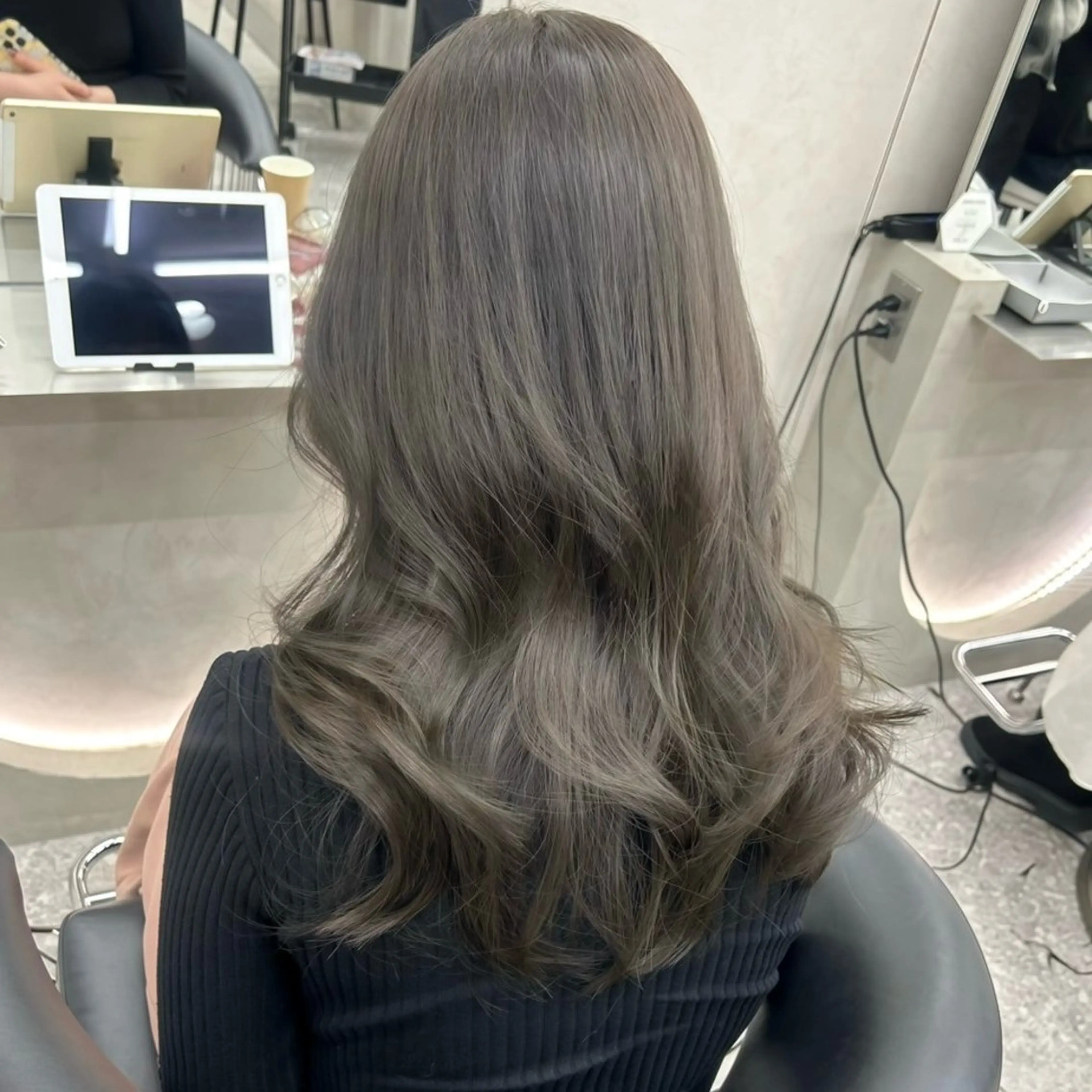 セミロング カラー 透明感カラー/ りおのヘアスタイル