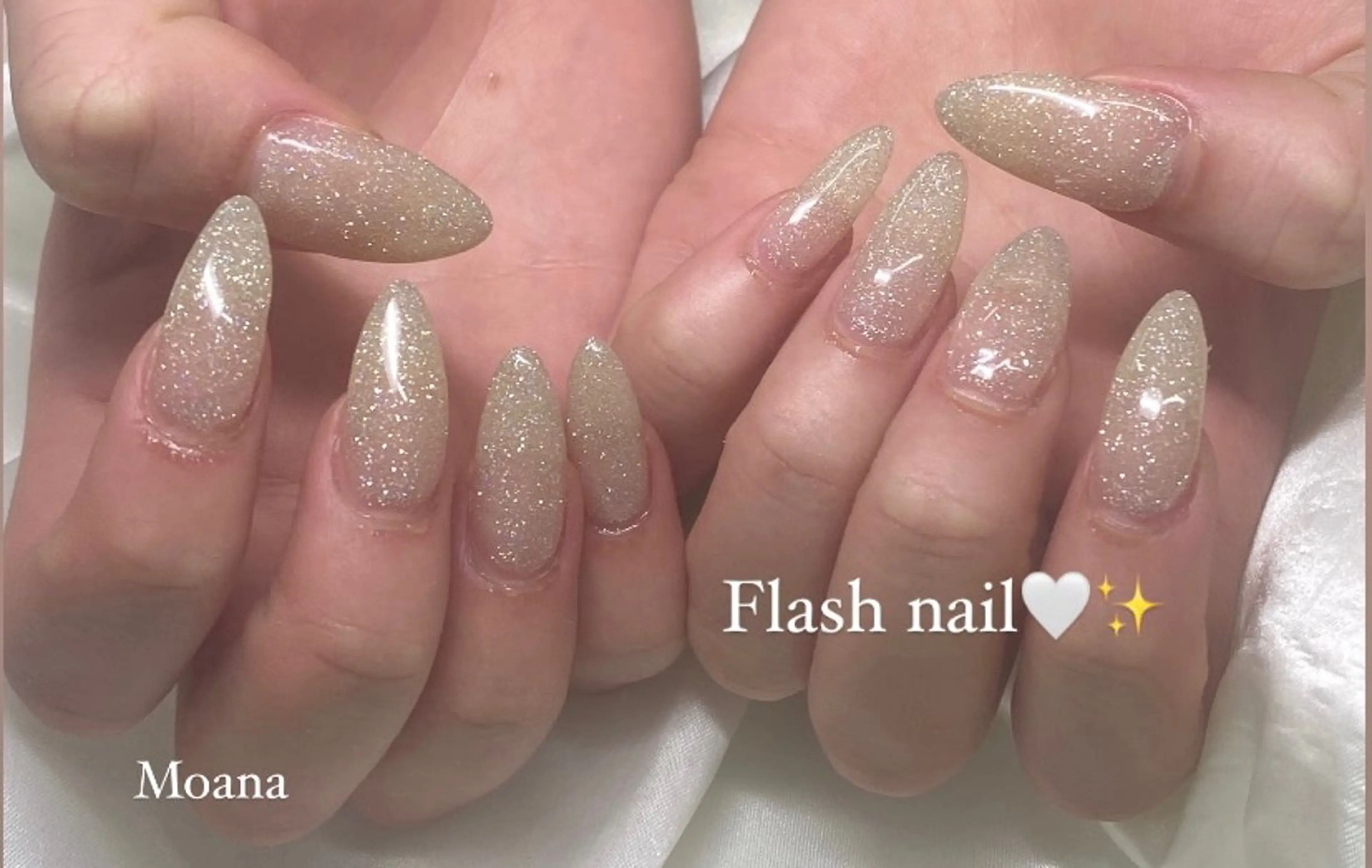 ネイル フラッシュネイル ハンドネイル MoanaNail Manamiのネイルデザイン