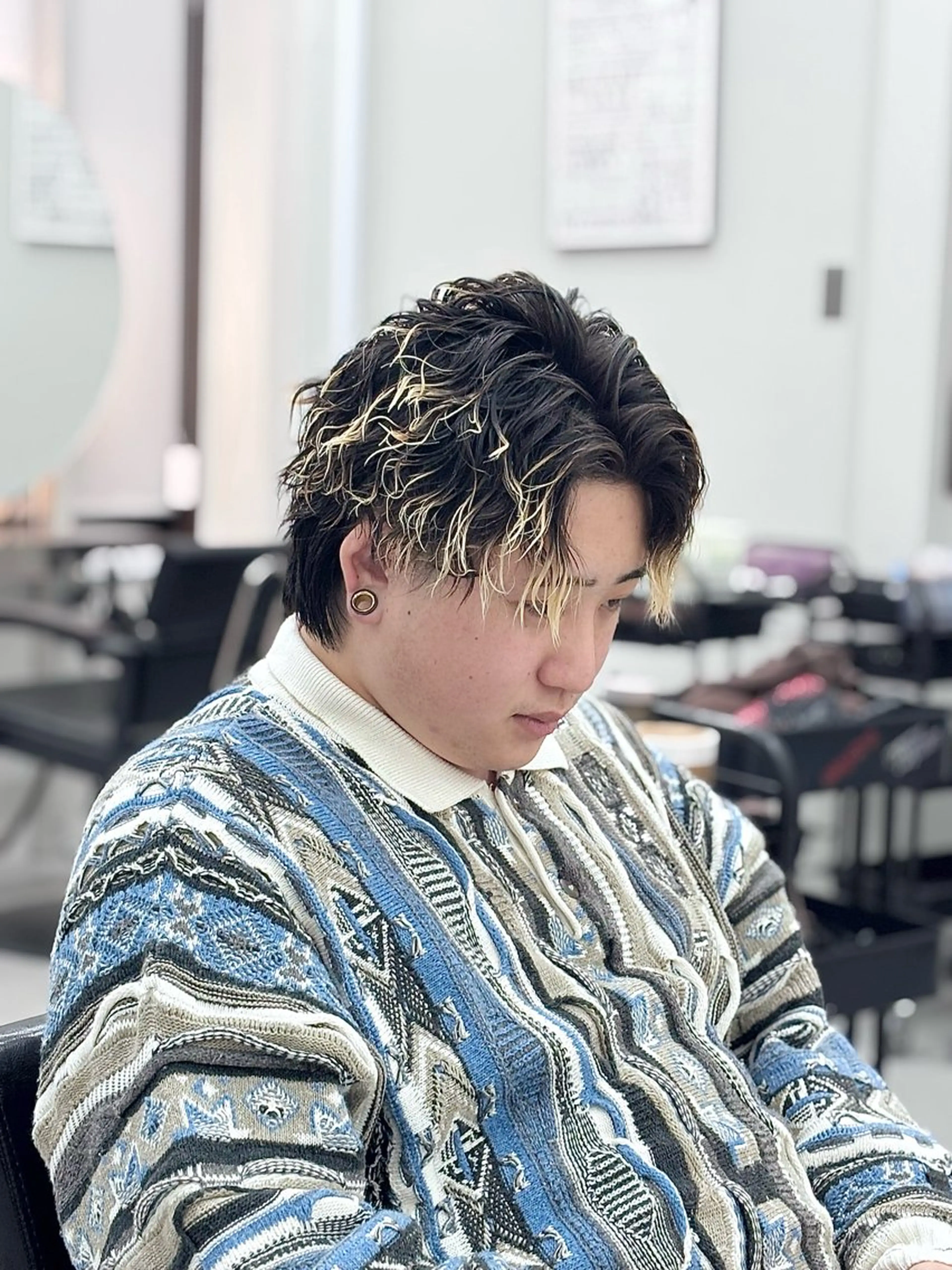 パーマ メンズ カット パーマ KanedaRio パーマ/フェードのヘアスタイル