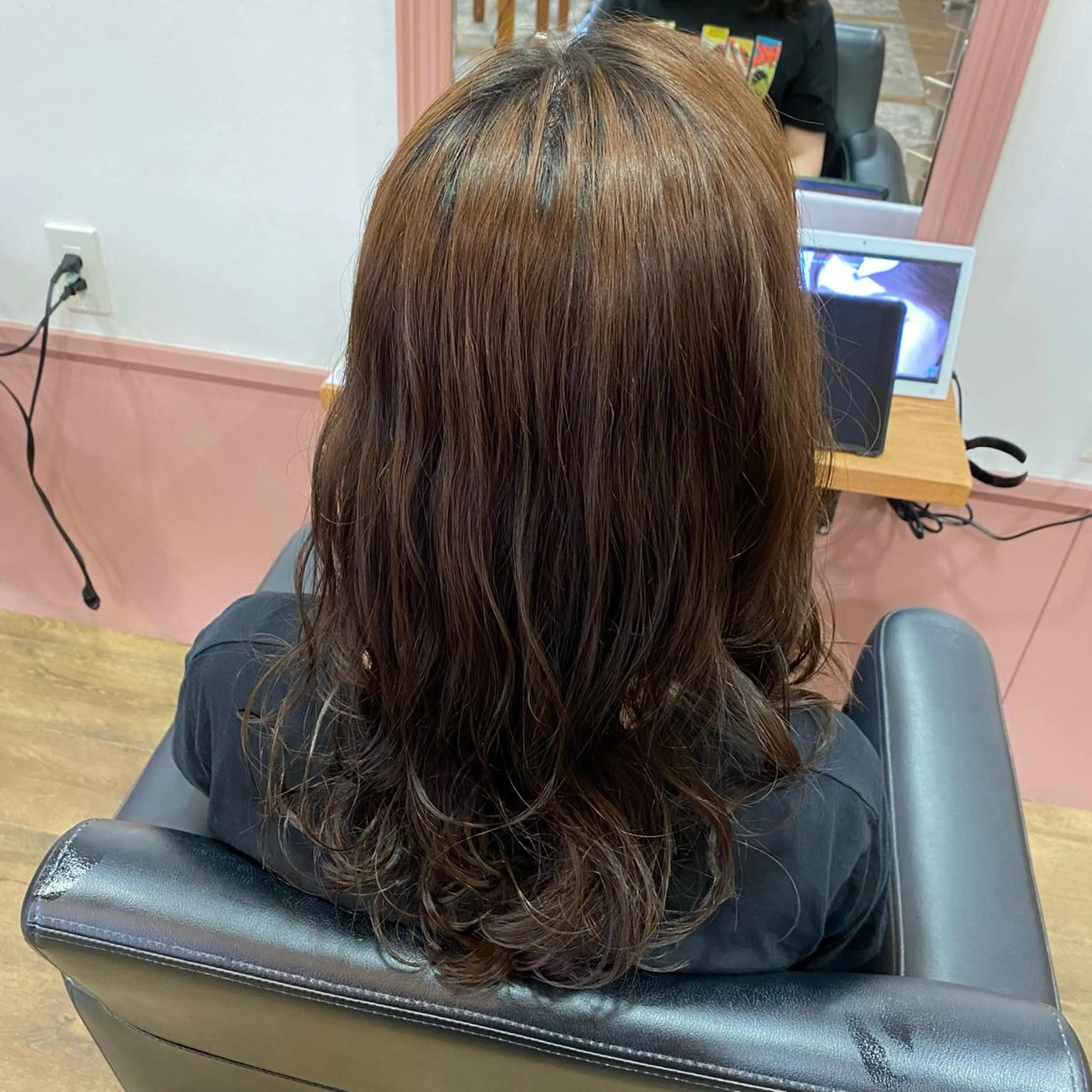 セミロング パーマ セミロングパーマ カット パーマ トリートメント Jill franc ＿ ayanoのヘアスタイル