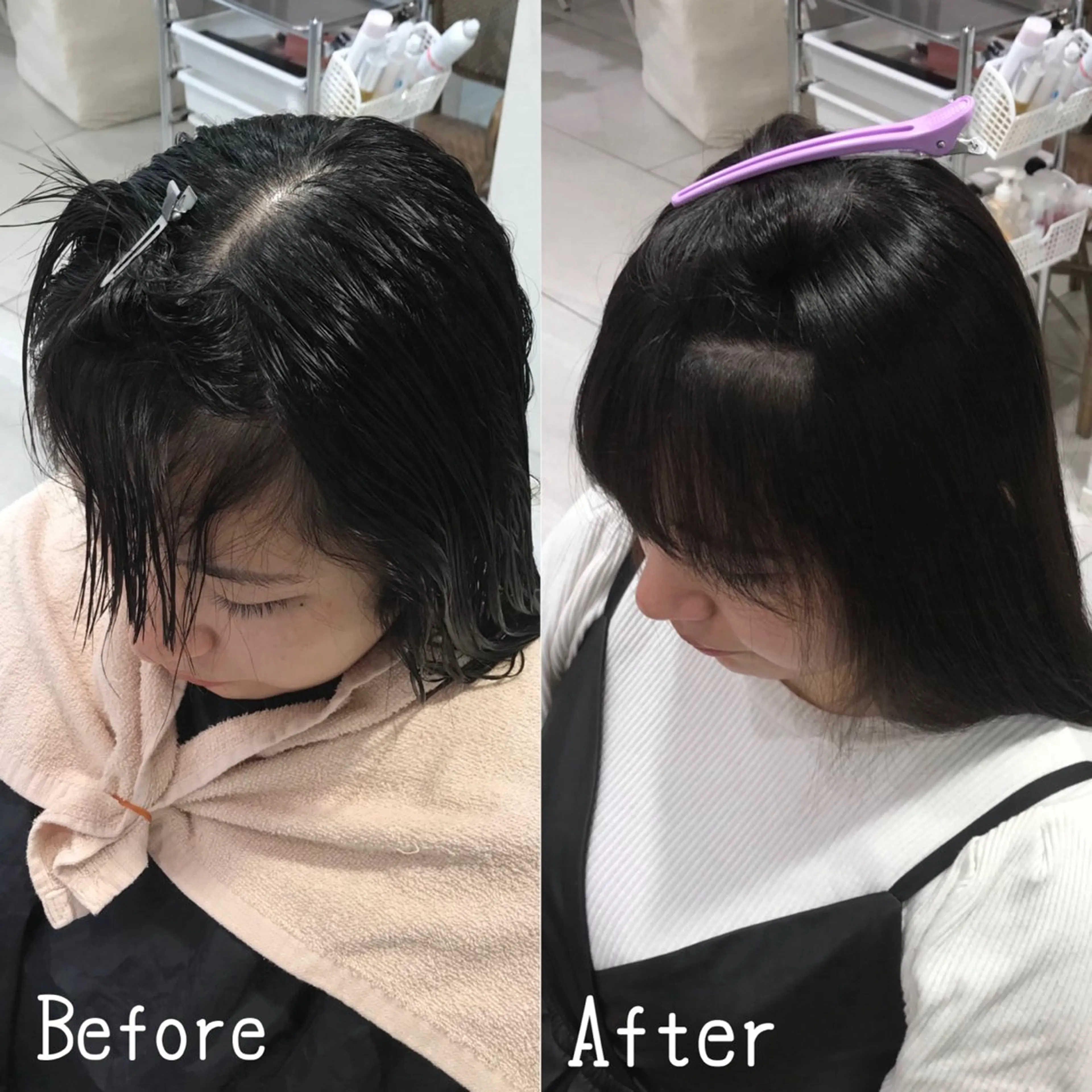 パーマ 縮毛矯正 【ボブ・ショート】 ／ おおの かい🫟のヘアスタイル