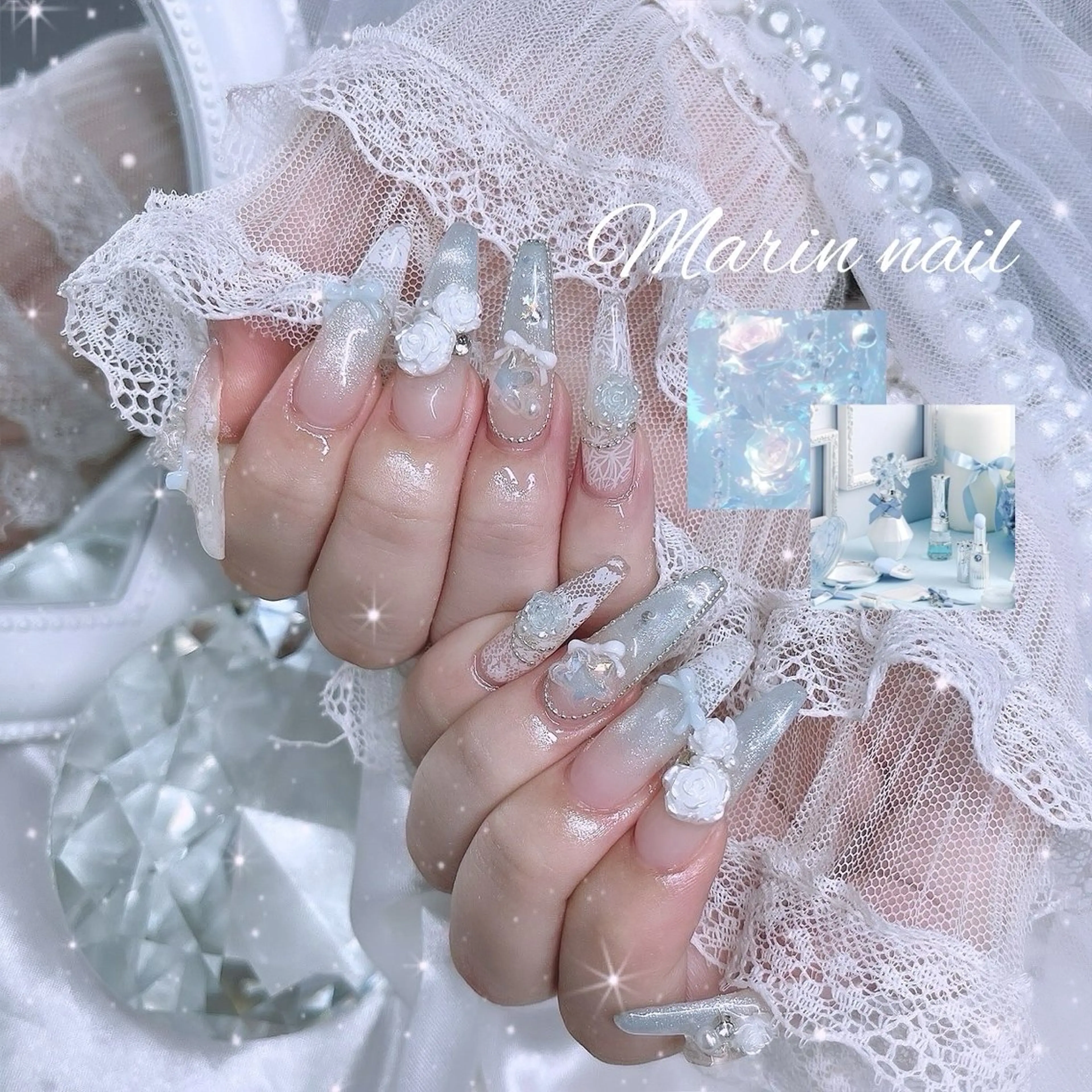 ネイル 韓国ネイル 持ち込み 夏ネイル ワンホンネイル ハンドネイル Marin nailのネイルデザイン