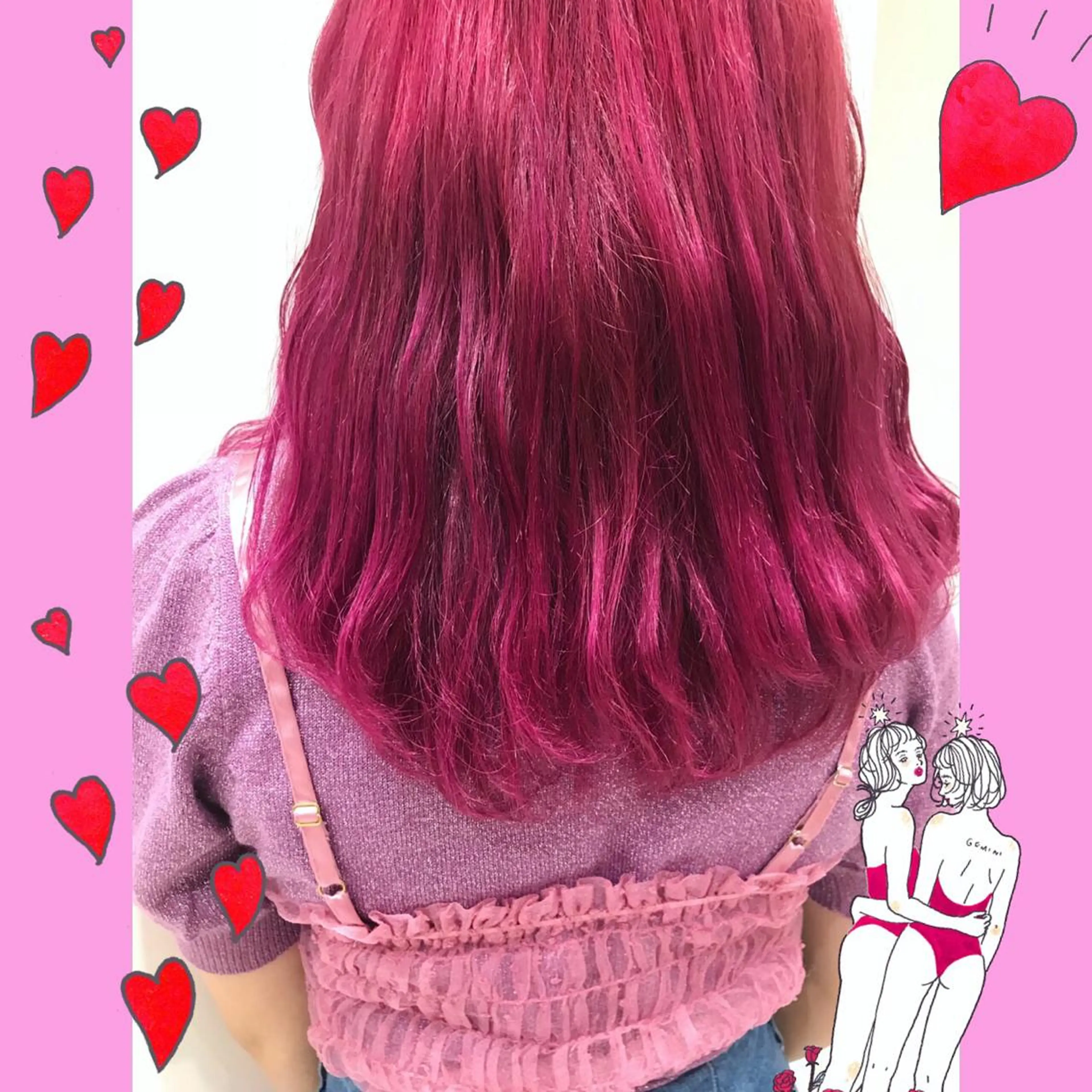 カラー ピンクカラー 新宿駅近♡個室 ♡関口三都季🌜のヘアスタイル