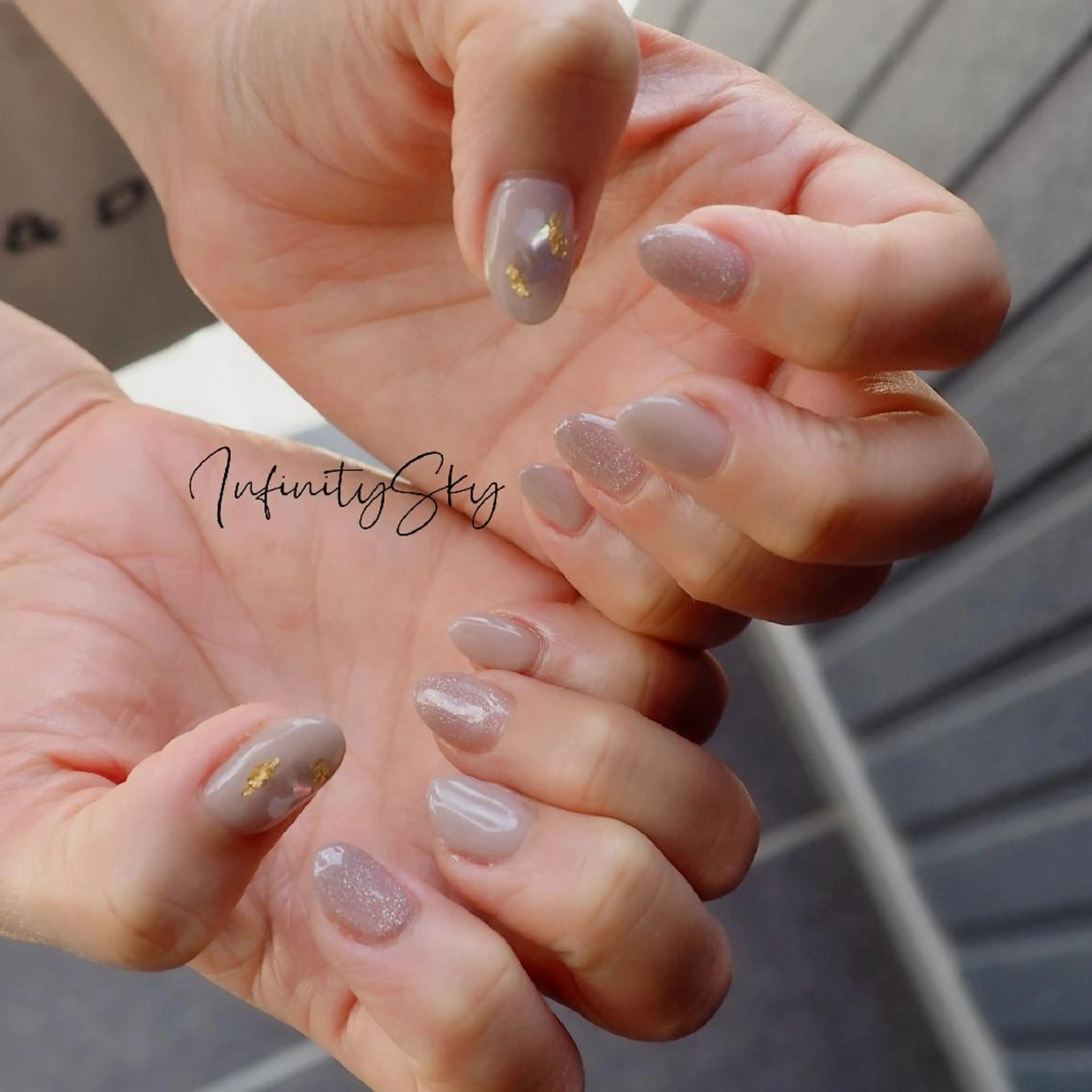 ネイル ハンドネイル infinity skyのネイルデザイン