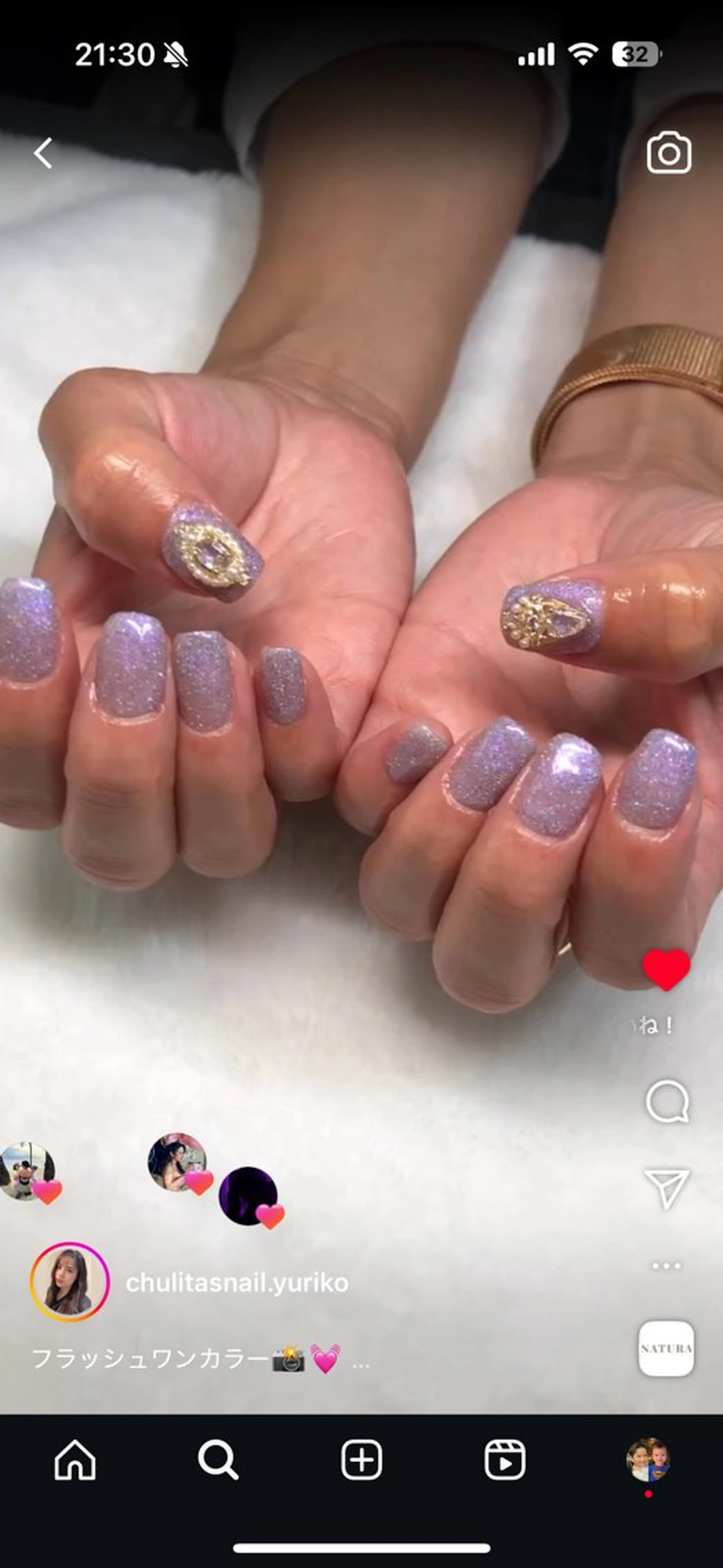 ネイル ハンドネイル 宮本 百合子のネイルデザイン