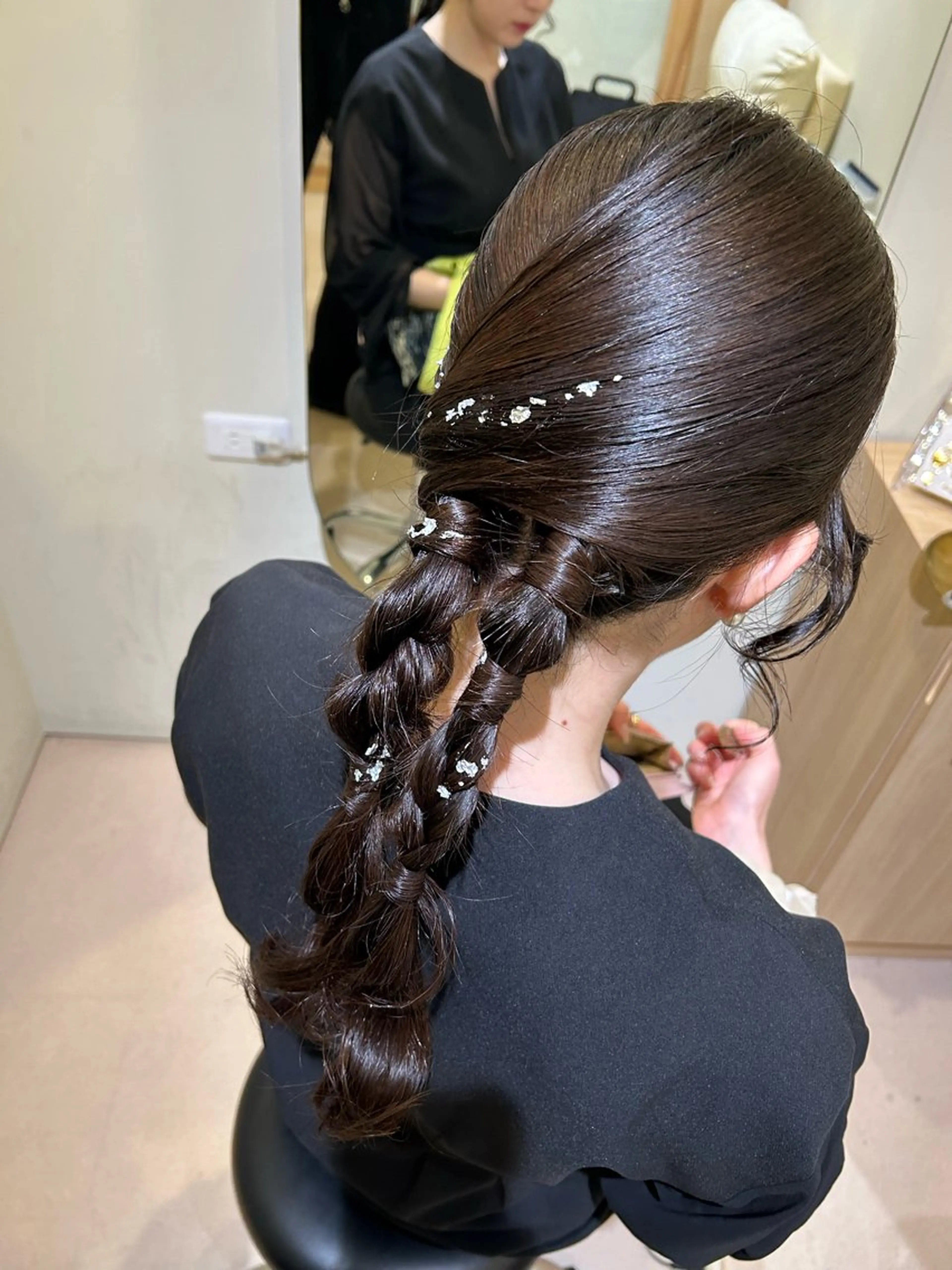 ロング ヘアアレンジ ヘアセット ボウ🪞ヘアセット /メイク/マツパのマツエク・マツパデザイン