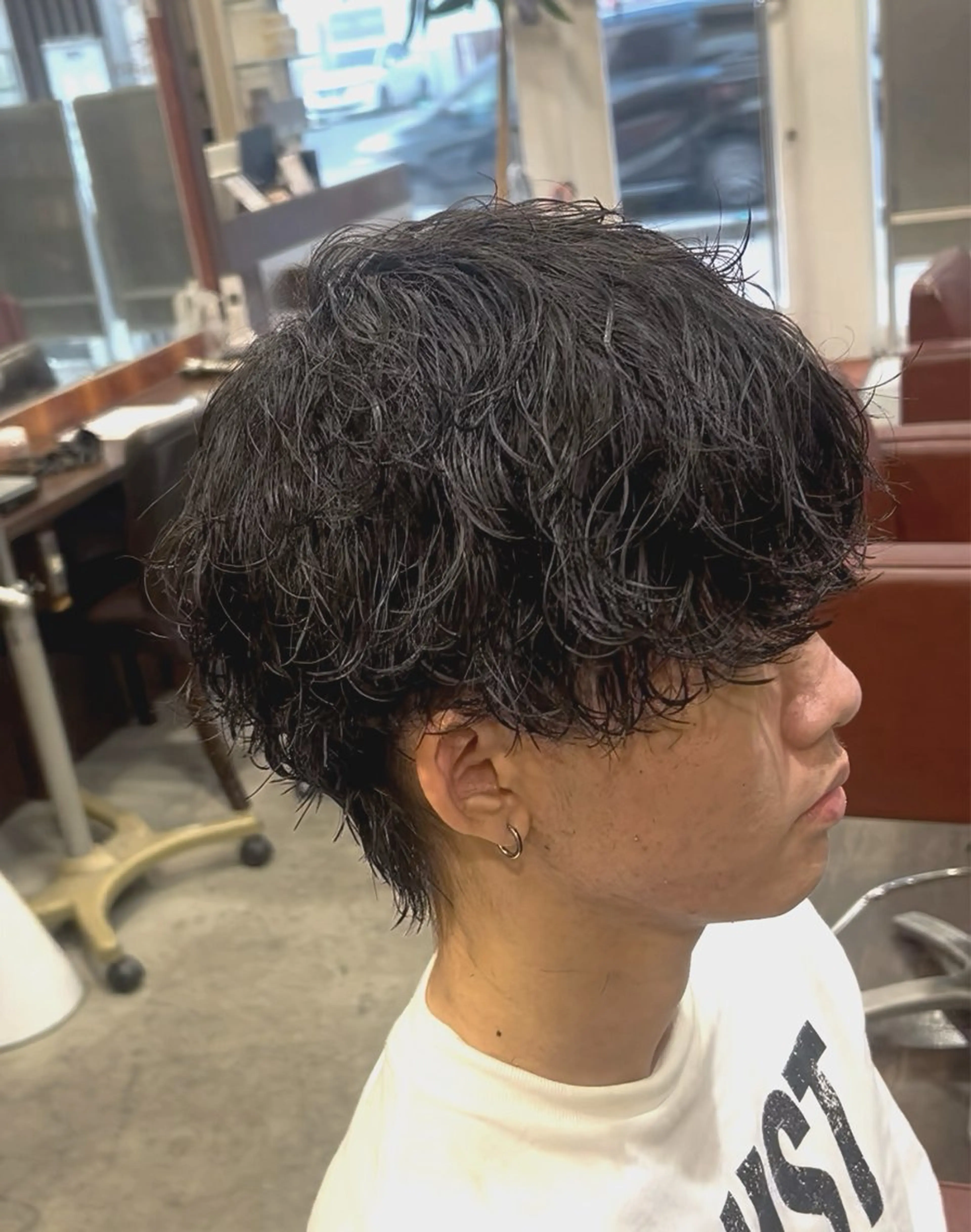 ショート メンズ 波巻きパーマ 【メンズ特化】 りょうま🔥のヘアスタイル