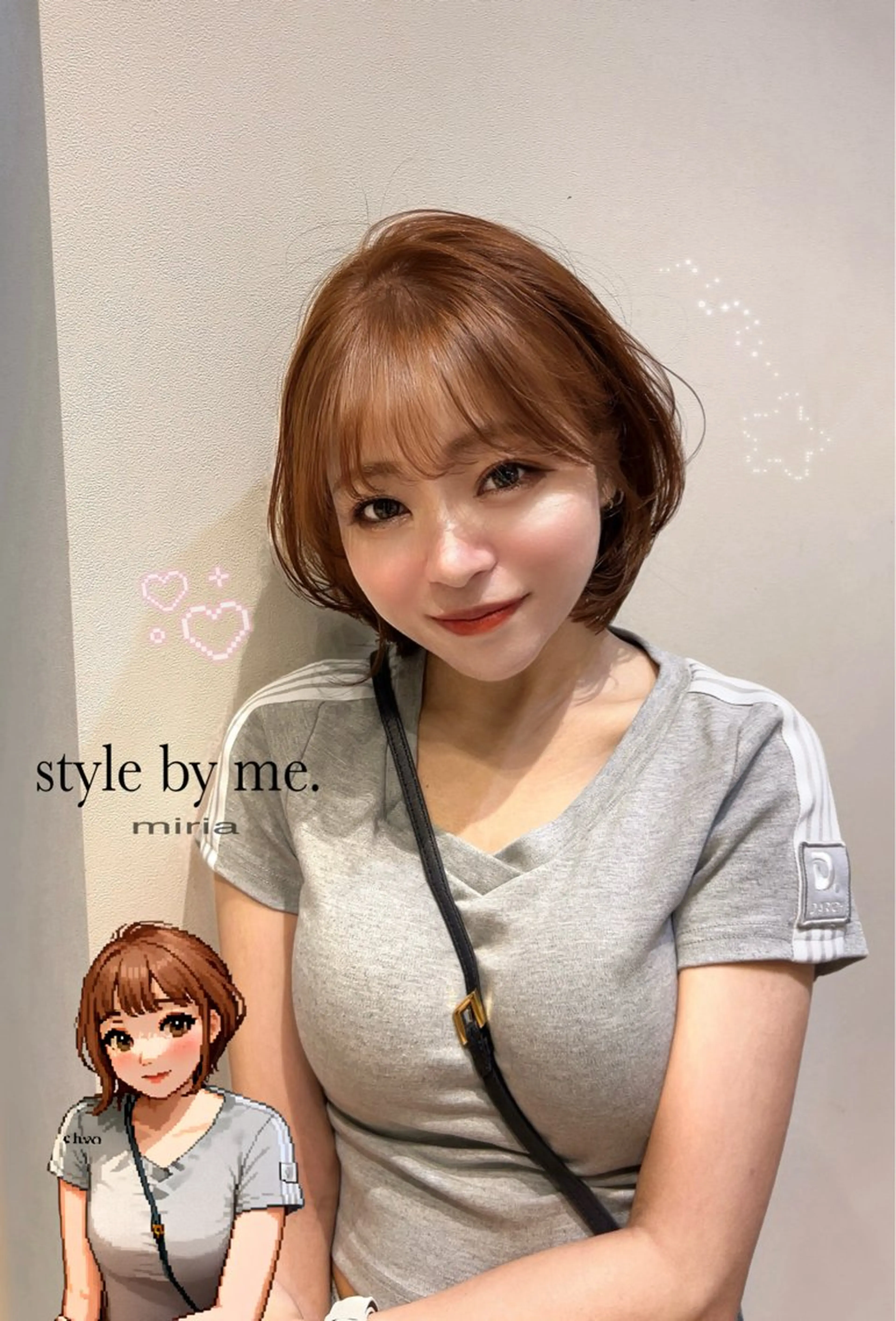 ショート カラー ボブ ハッシュカット カット ヘアカラー トリートメント 韓・中華美女ヘア 🇰🇷×🇨🇳のヘアスタイル