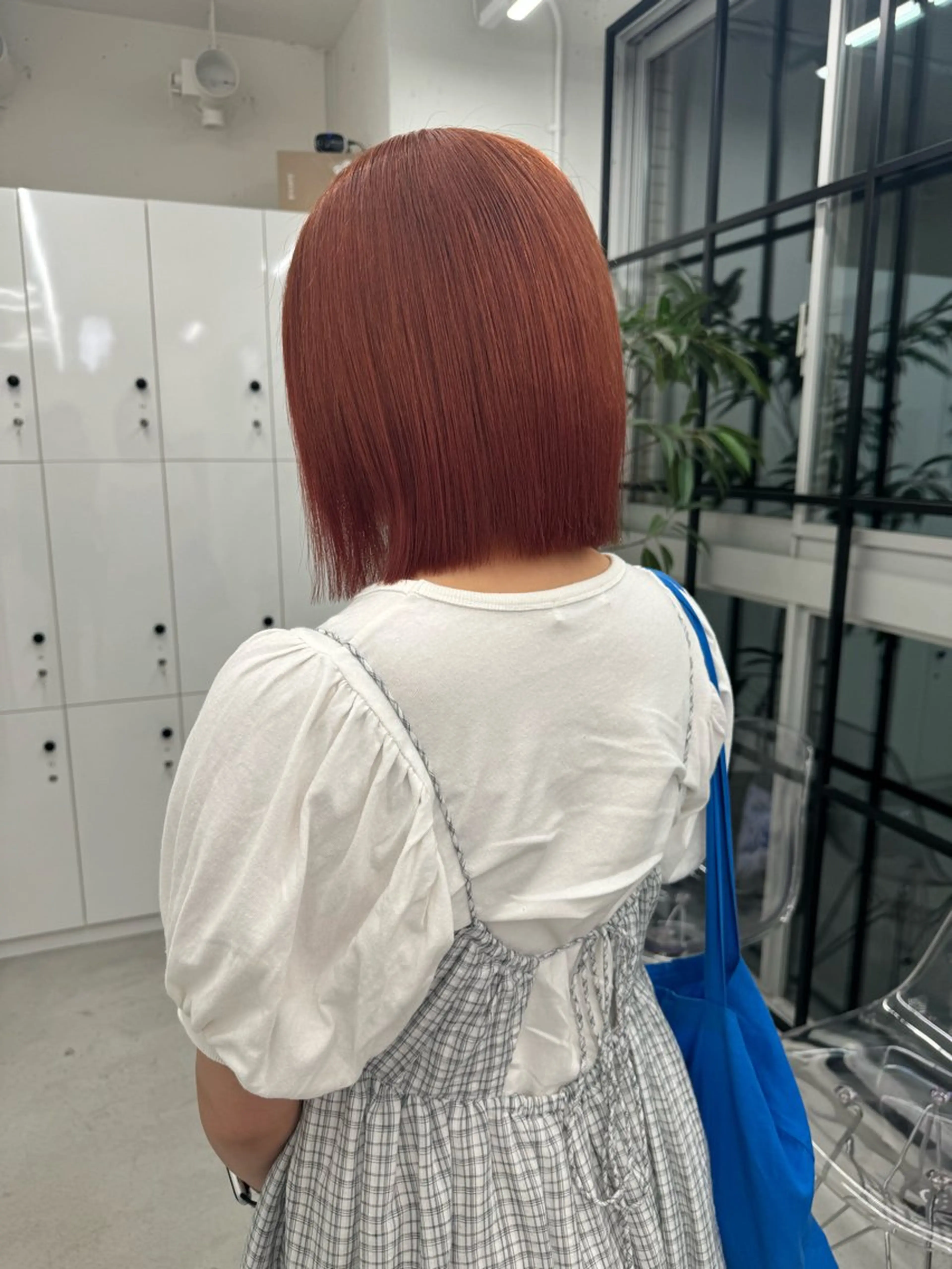 【オレンジブラウン🍊】カット＋カラー＋トリートメント/シャンプーブロー込みの写真