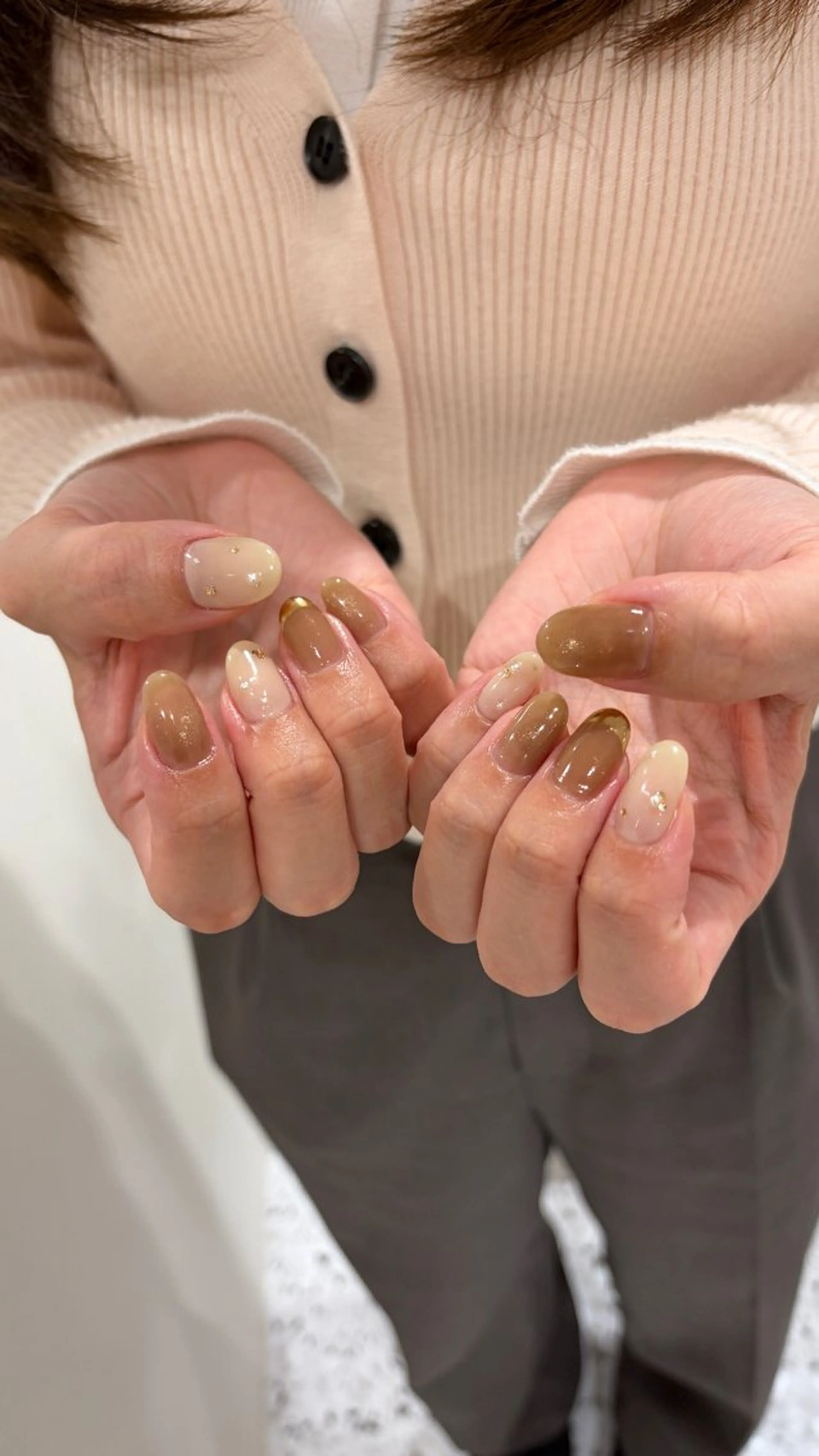 ネイル ハンドネイル 新宿ニュアンスネイル makotoのネイルデザイン