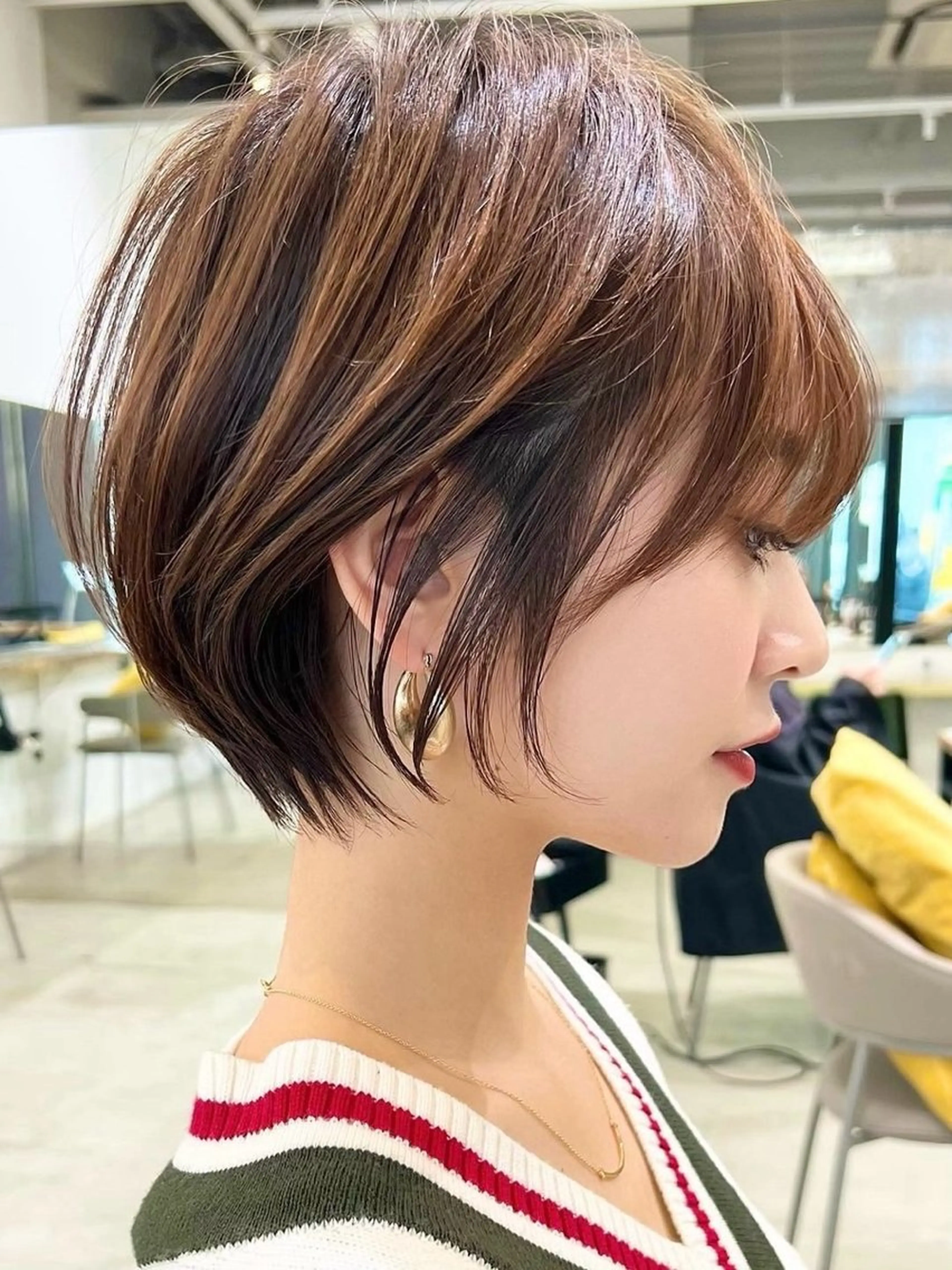 ショート カラー ⭐️銀座/ショート/ 艶カラー/りょうがのヘアスタイル