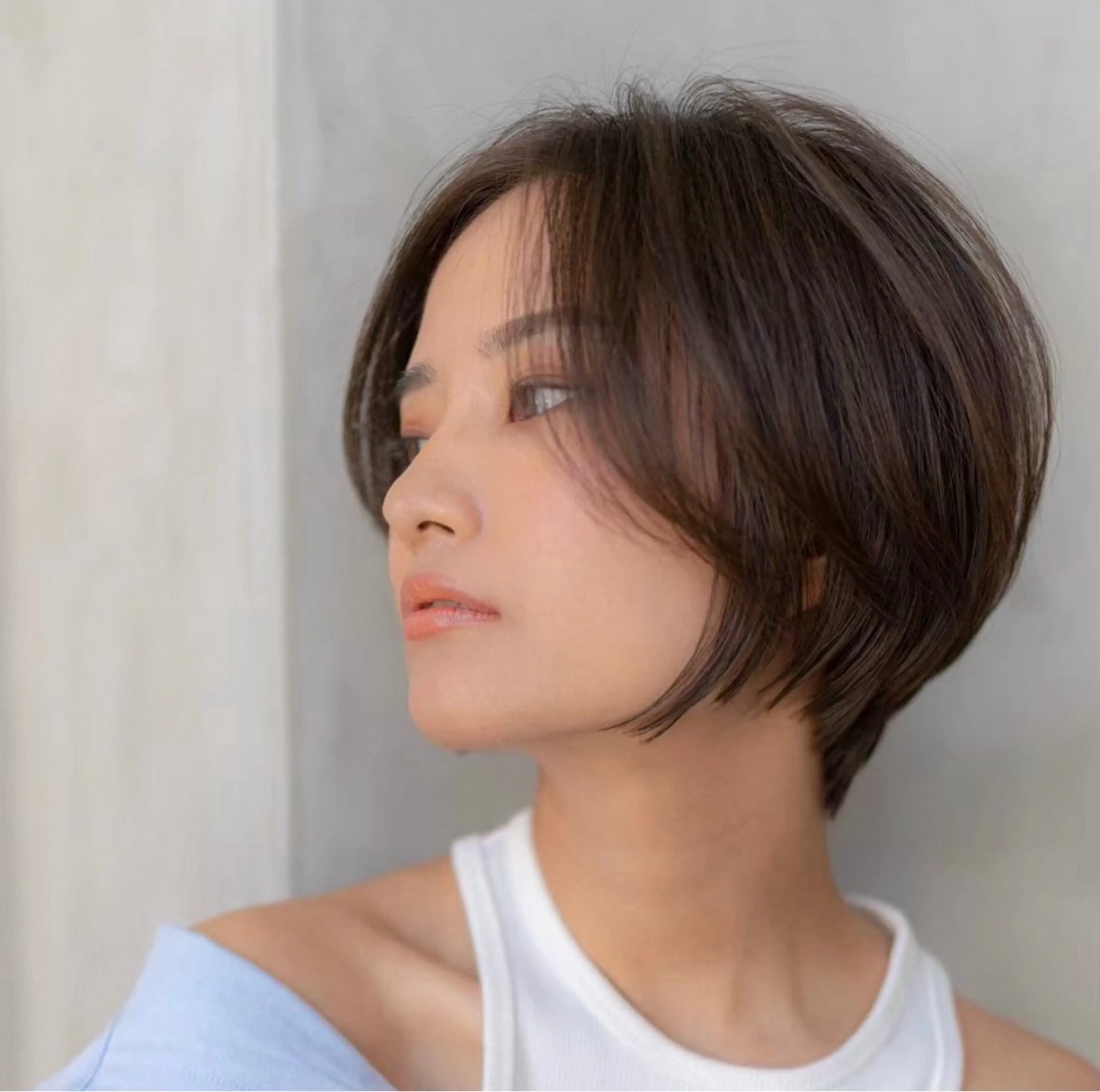 ショート カラー ショートボブ ハンサムショート 丸みショート イルミナカラー ボブ カット ヘアカラー トリートメント 田中航平/渋谷ボブ/ レイヤーボブのヘアスタイル
