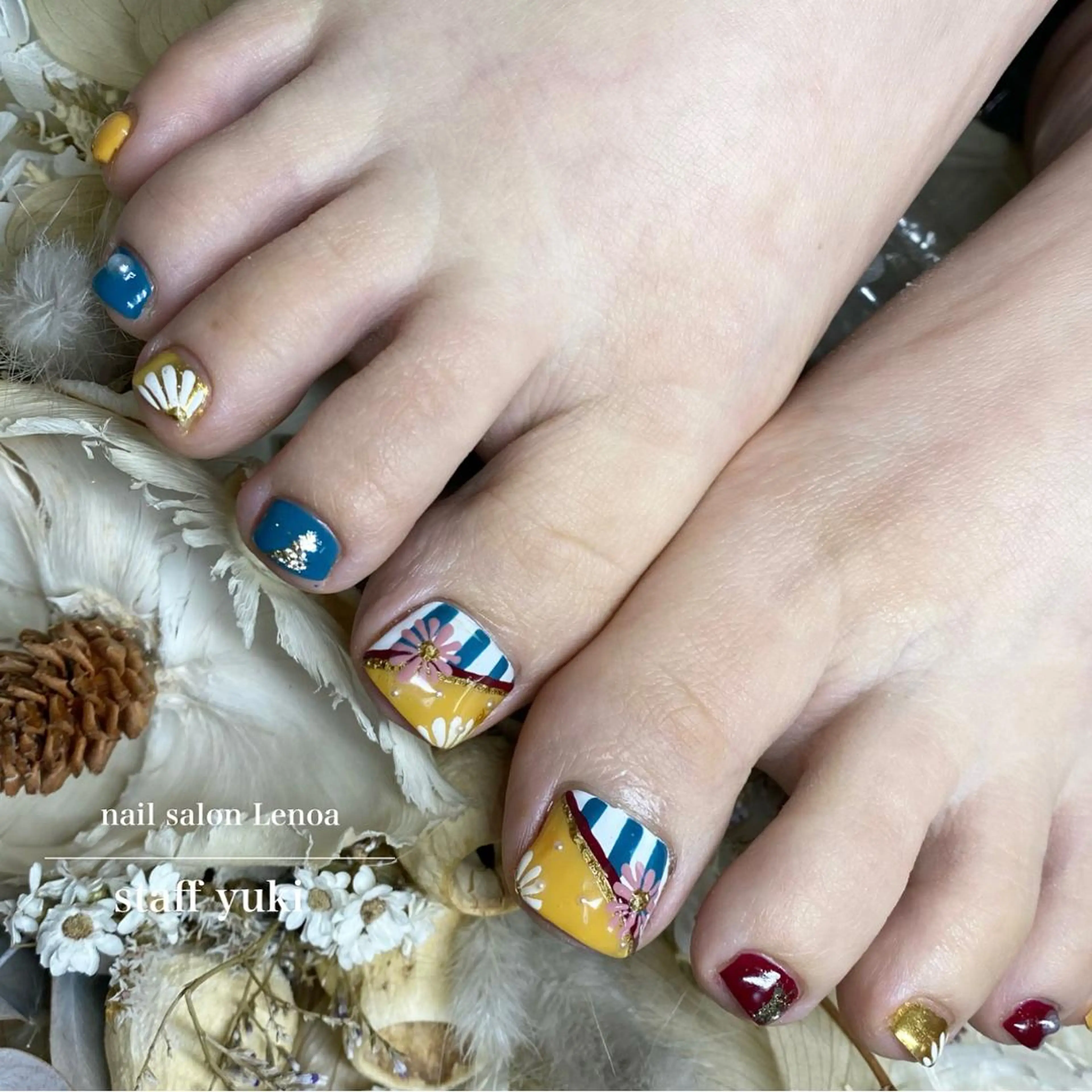 ネイル フットネイル Lenoa Yukiのネイルデザイン