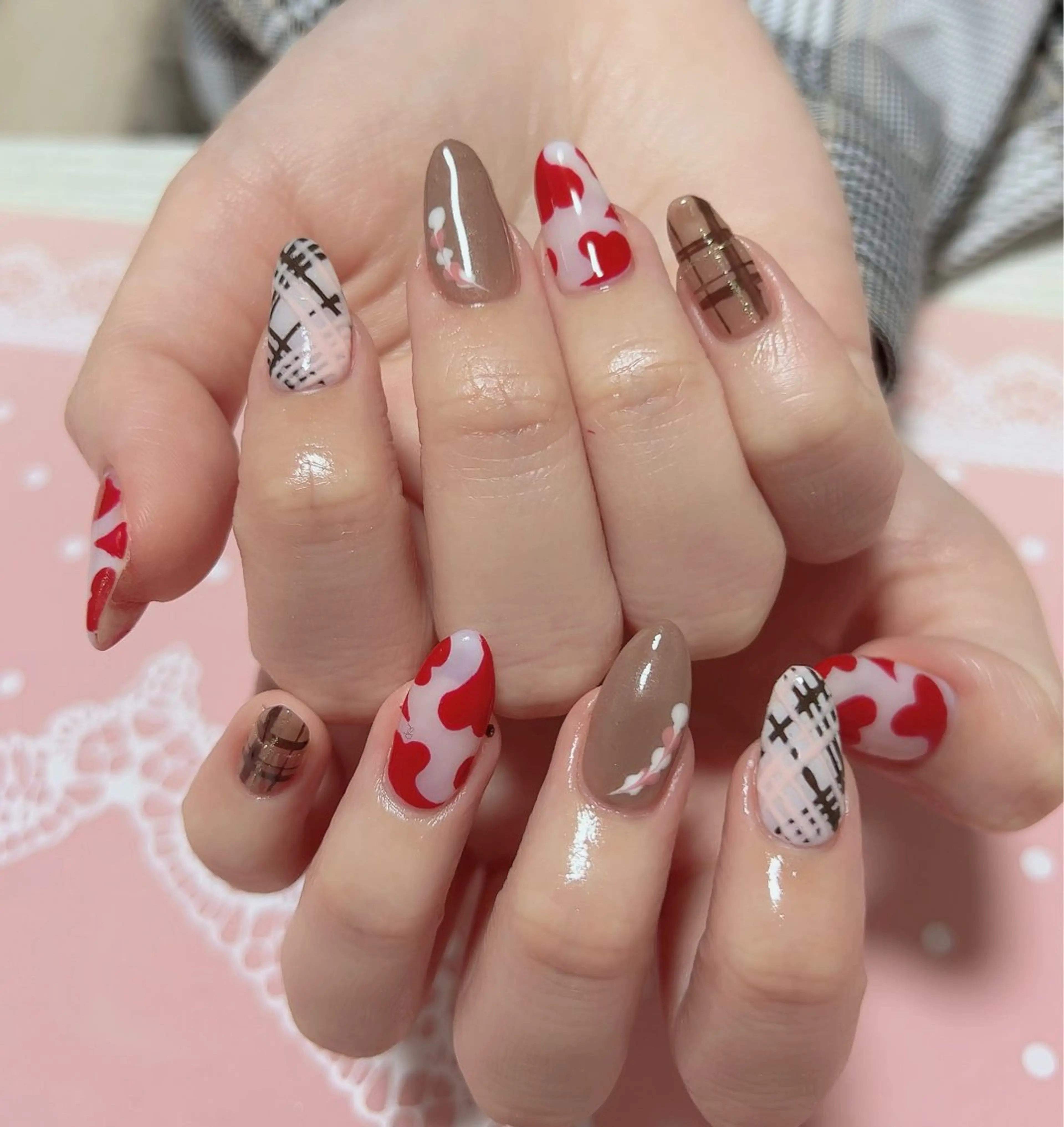 ネイル 持ち込み バレンタイン Nail Salon Ｄream Mamのネイルデザイン