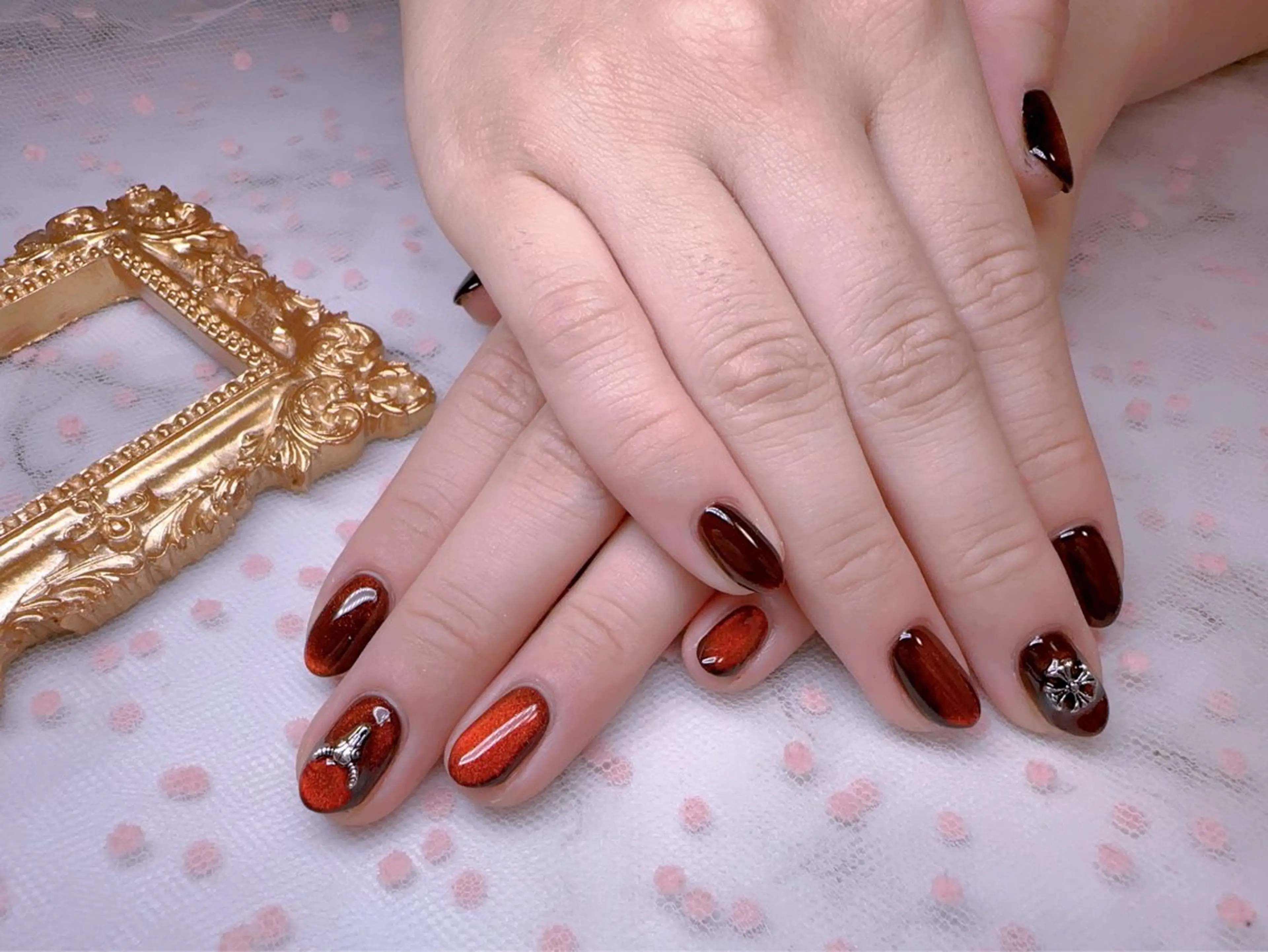 ネイル オーロラネイル フットネイル 韓国ネイル ラメ(グリッター) ラメグラデーション ハンドネイル Belle nail salon 新小岩のネイルデザイン