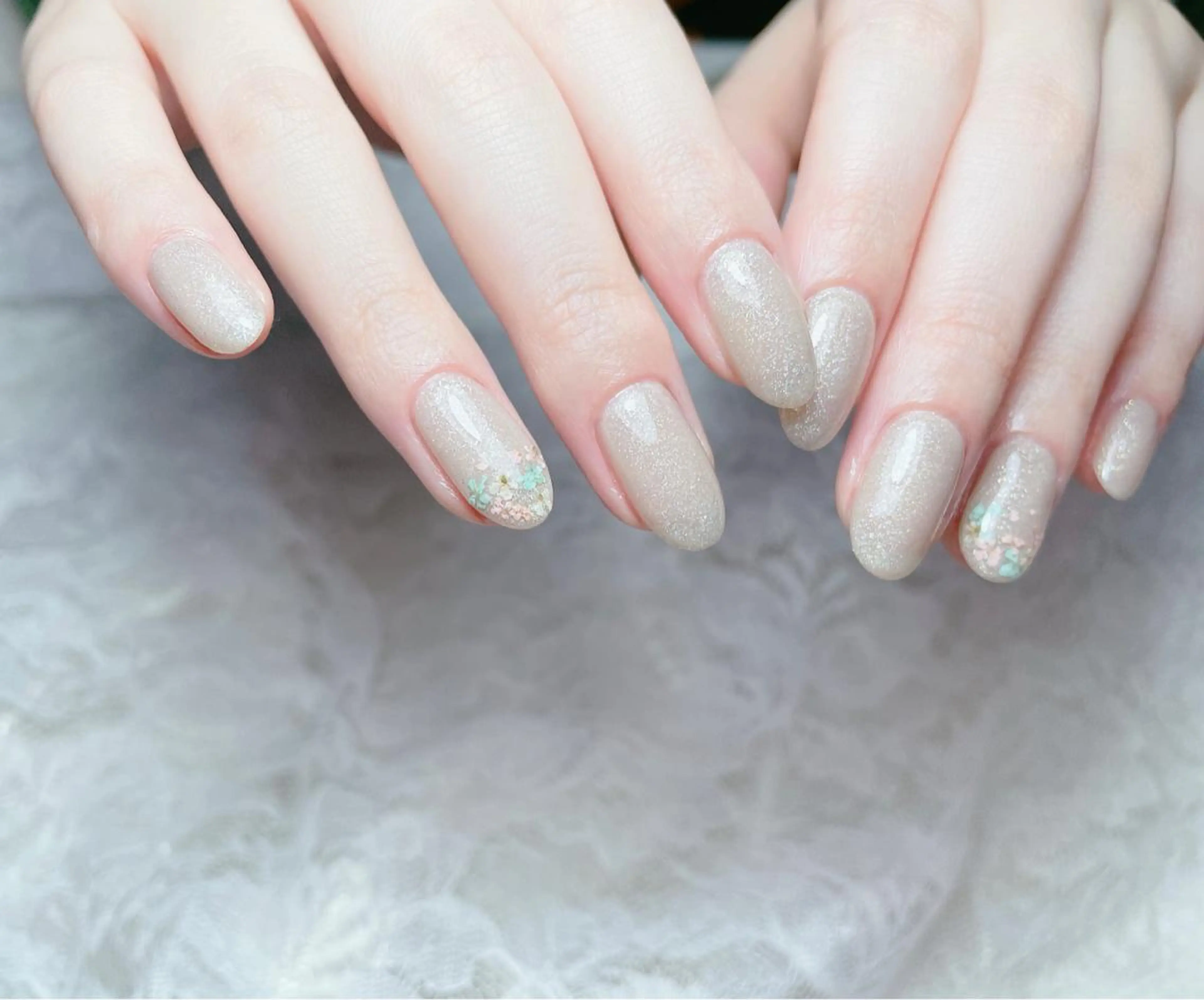 ネイル ワンカラーネイル ハンドネイル FLARE NAIL フレアネイルのネイルデザイン