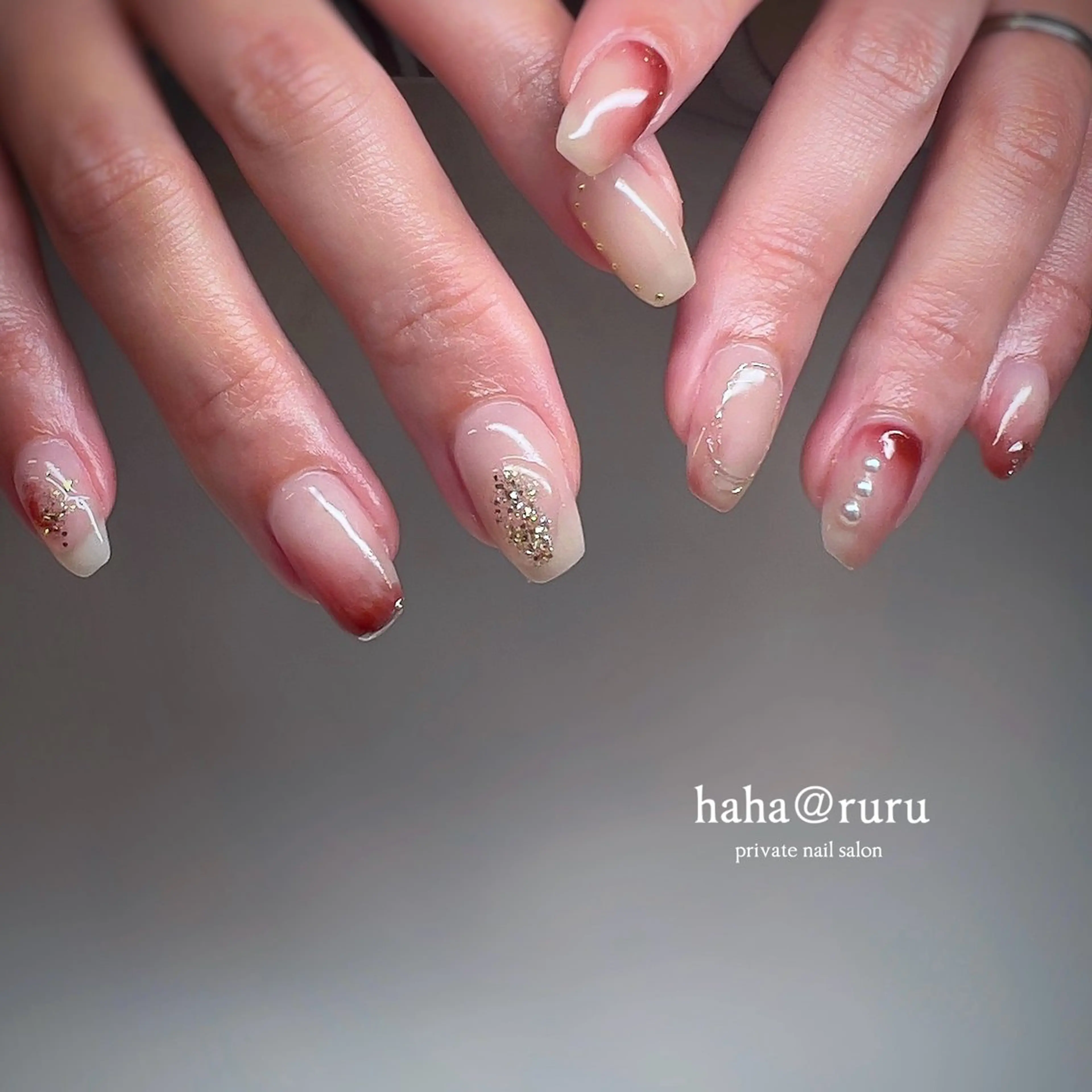 ネイル ハンドネイル haha@ ruruのネイルデザイン
