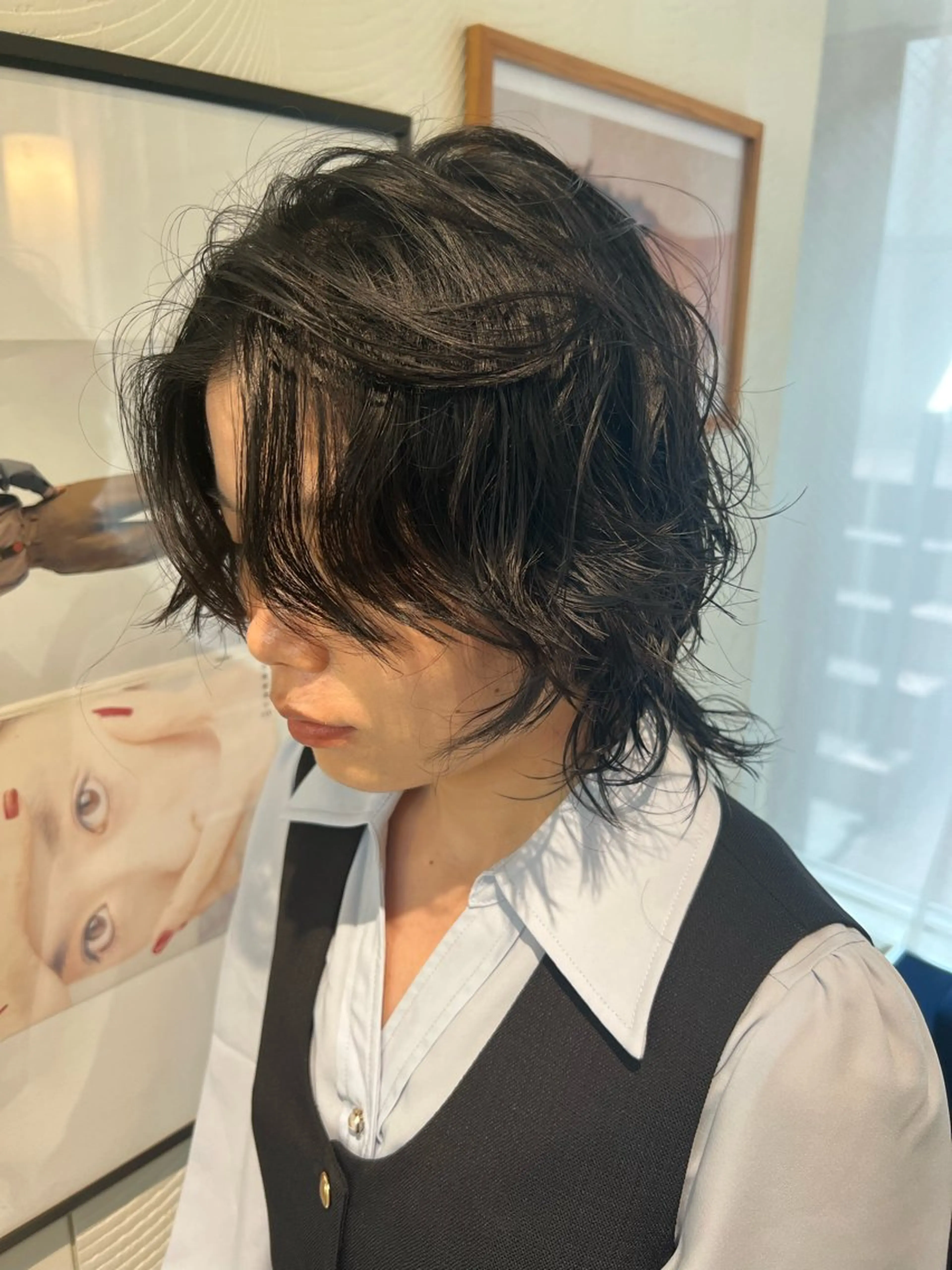 ミディアム カラー パーマ カット ヘアカラー パーマ 圧倒的デザイン力 店長🎨RENAのヘアスタイル