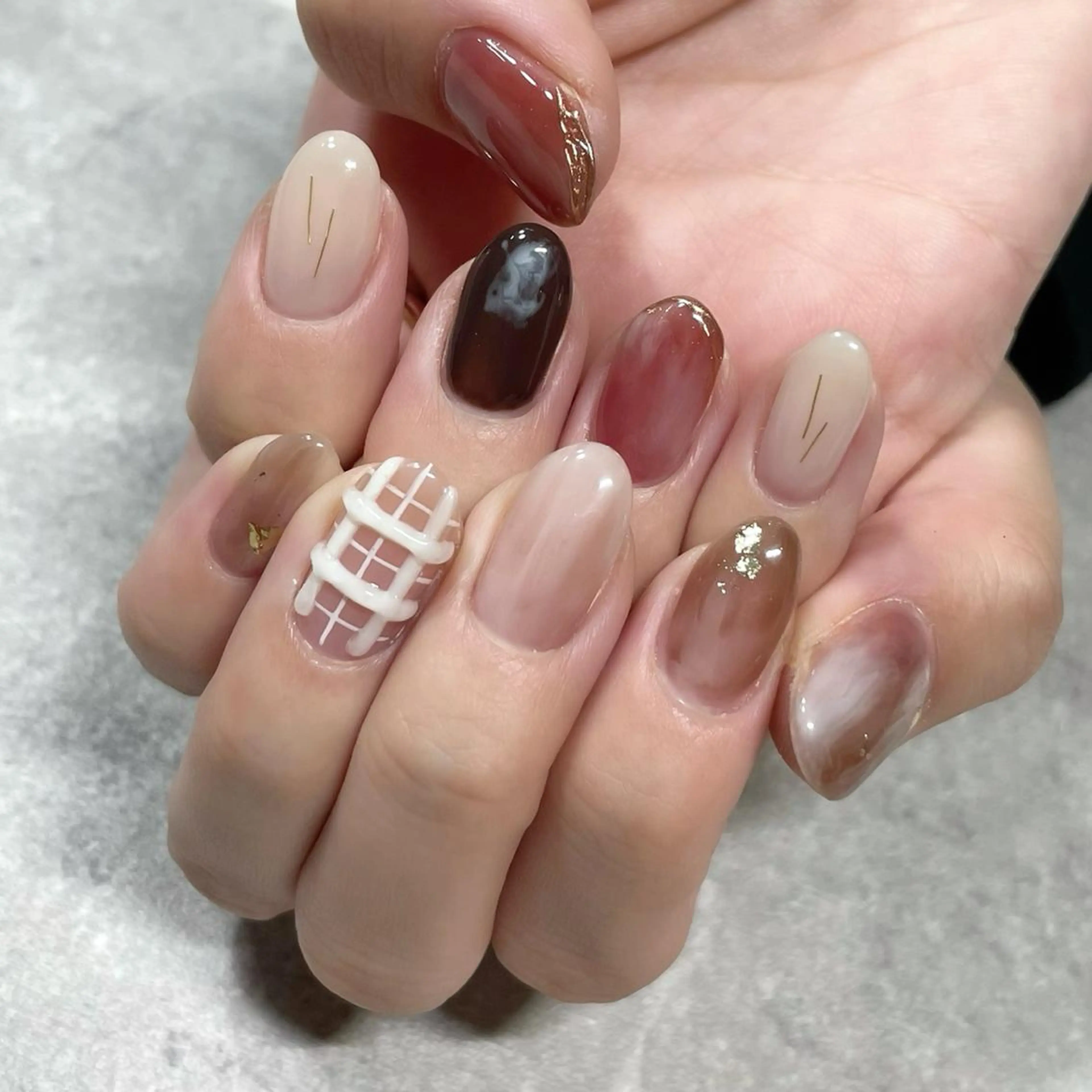 ネイル ジェルネイル 東 千夏のネイルデザイン