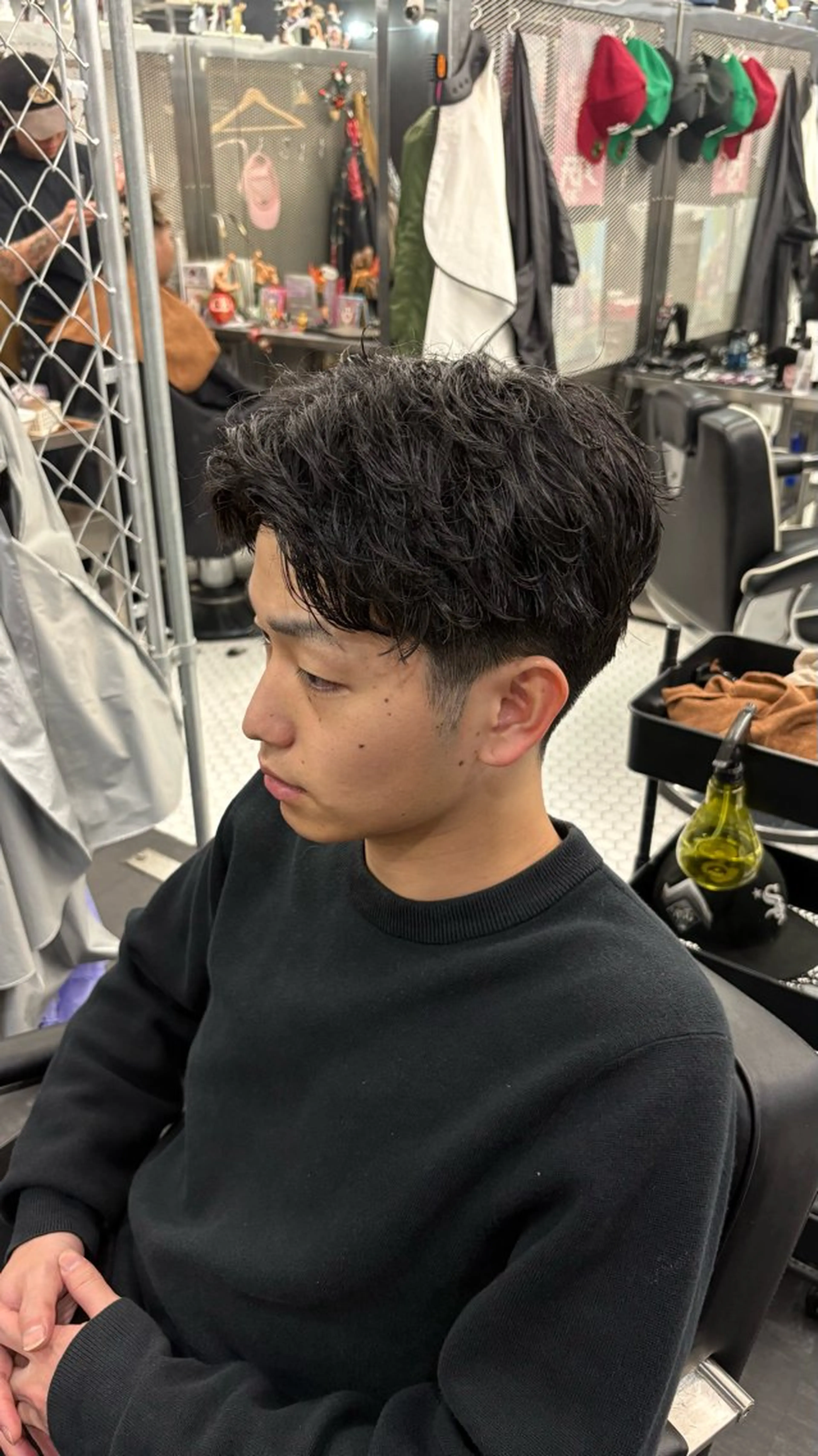 メンズ カット パーマ 💎RIPLAY 田中凜鳳💎のヘアスタイル