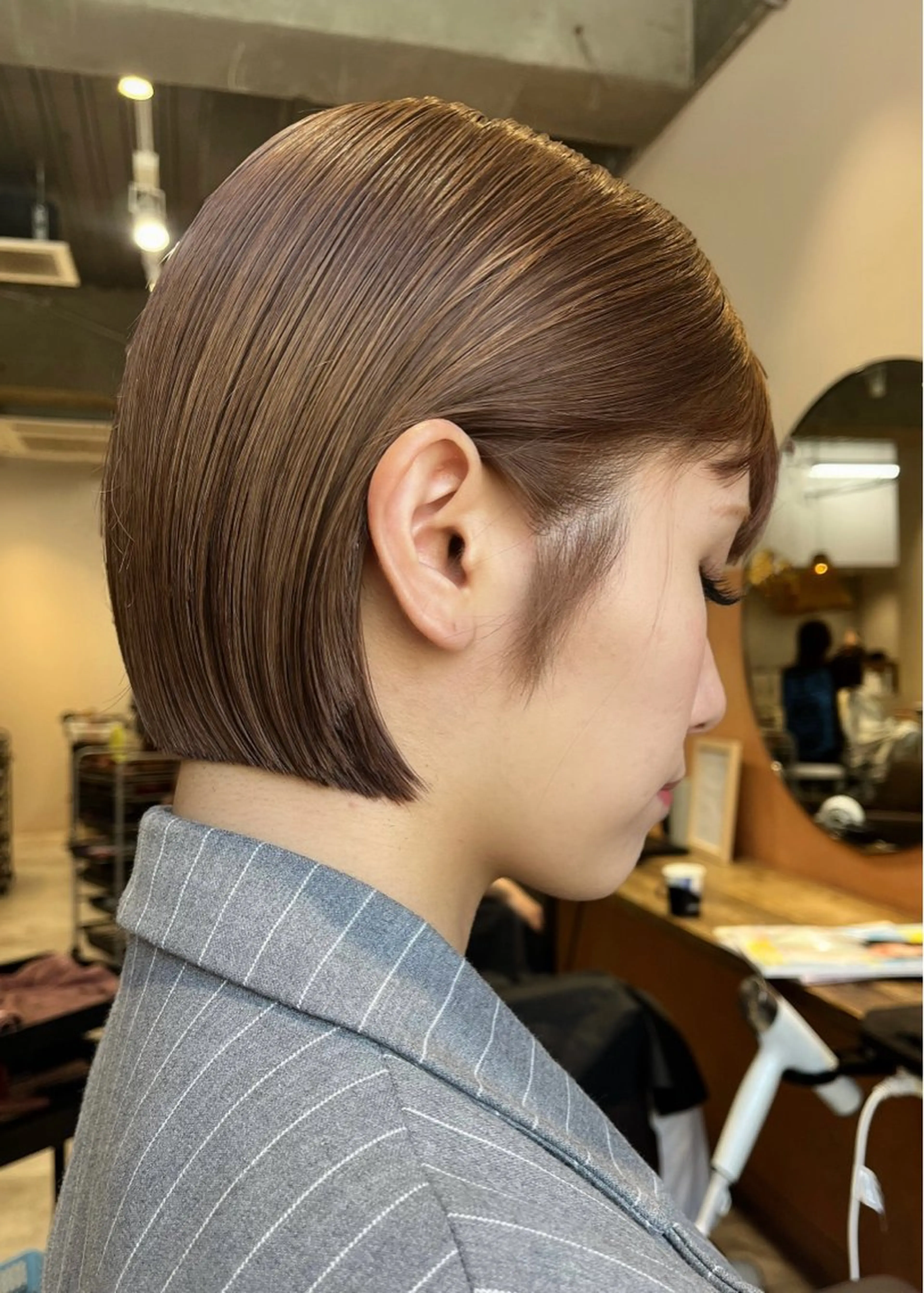 ショート カット ヘアカラー トリートメント 🌈モテ色 村上のぶきのヘアスタイル