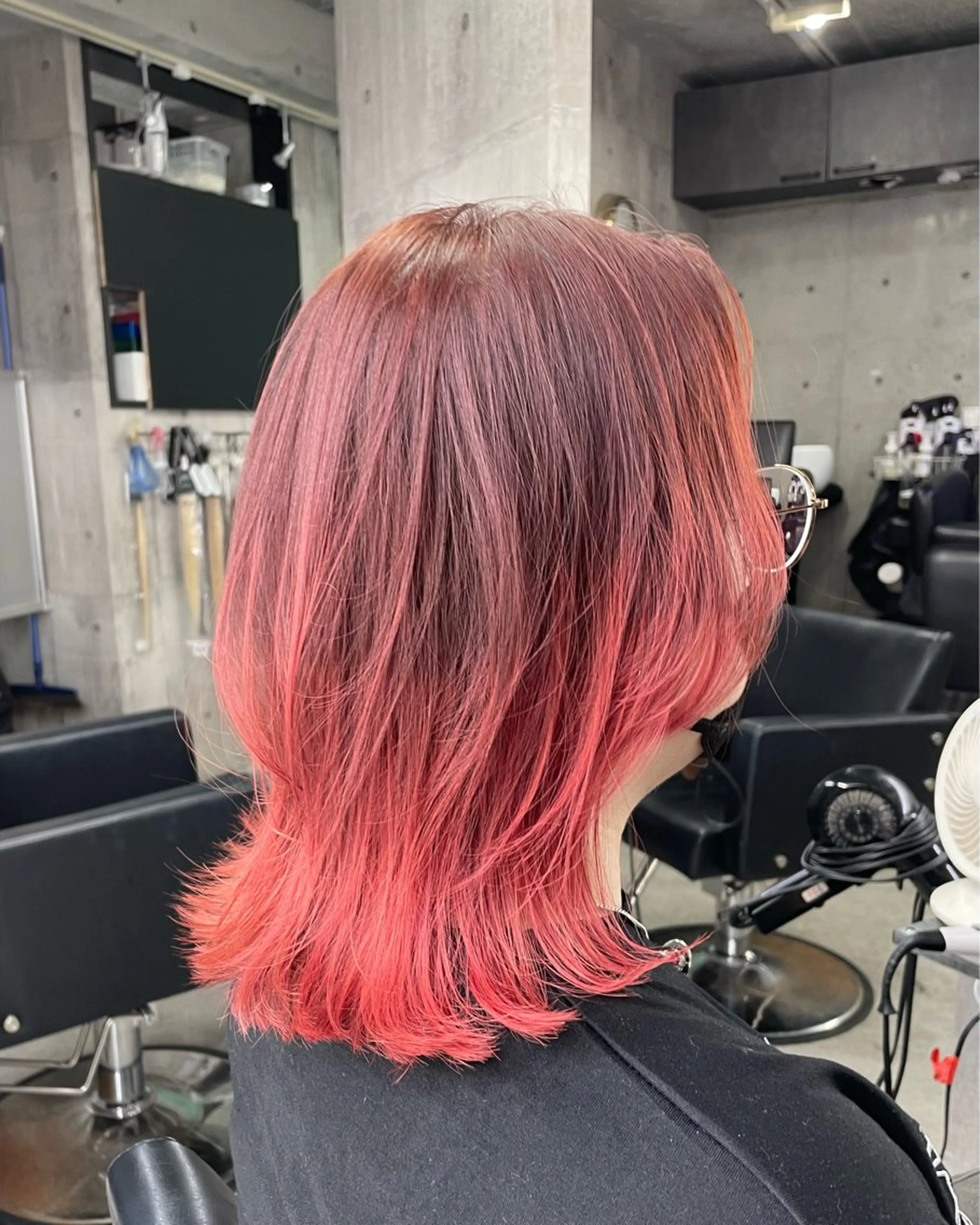 ミディアム カラー ヘアカラー トリートメント ヘアセット 🌹ブリーチ/ボブ/ レイヤー渋谷🌹のヘアスタイル