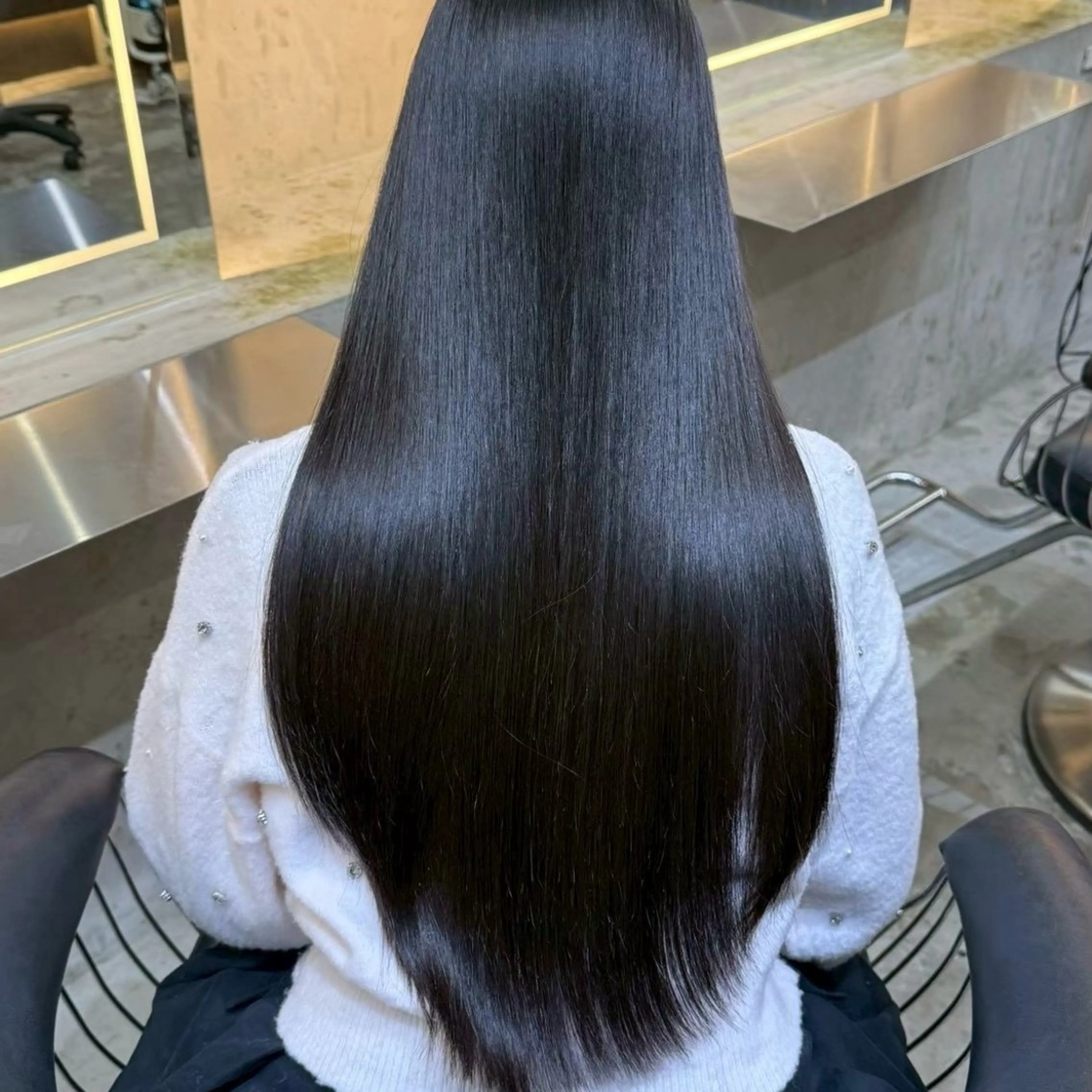 🌸髪質改善🌸カット✂️＋美髪矯正💎＋ナノスチーム保湿TR✨の写真