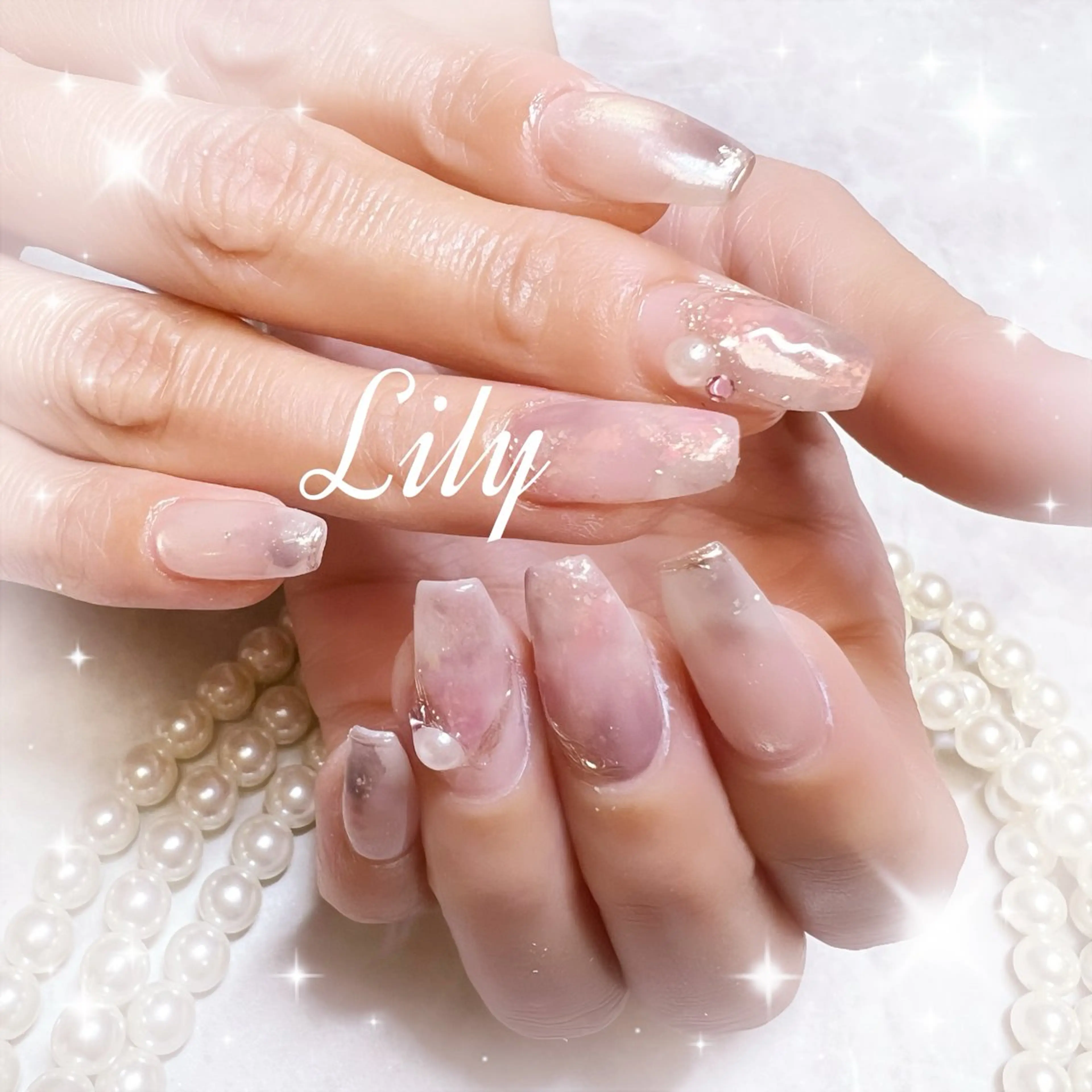ネイル ハンドネイル Lily*nail 🌻Mii🌻のネイルデザイン