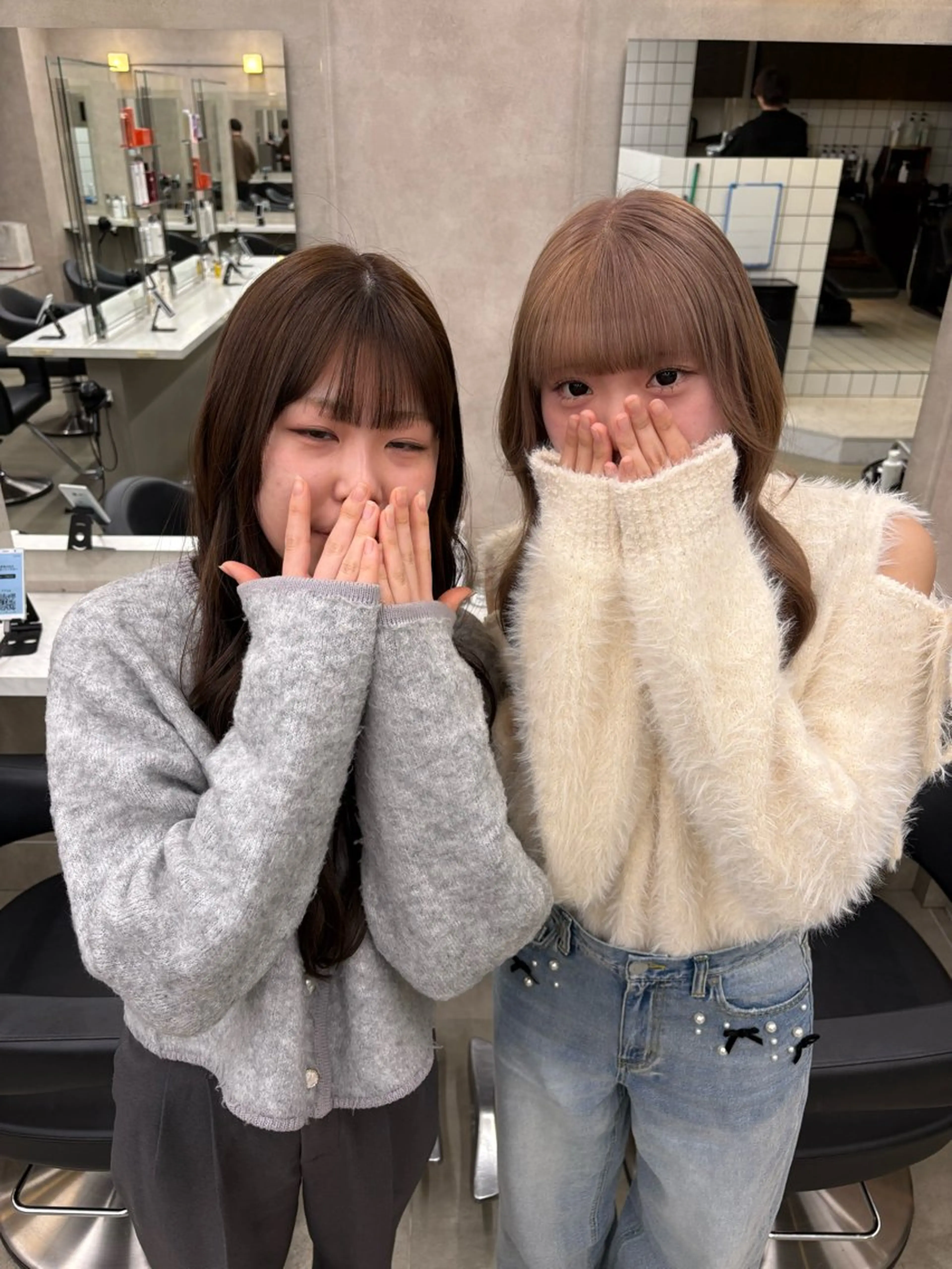 カラー ヘアカラー トリートメント 透明感ベージュ🤎 ナチュラルレイヤーのヘアスタイル