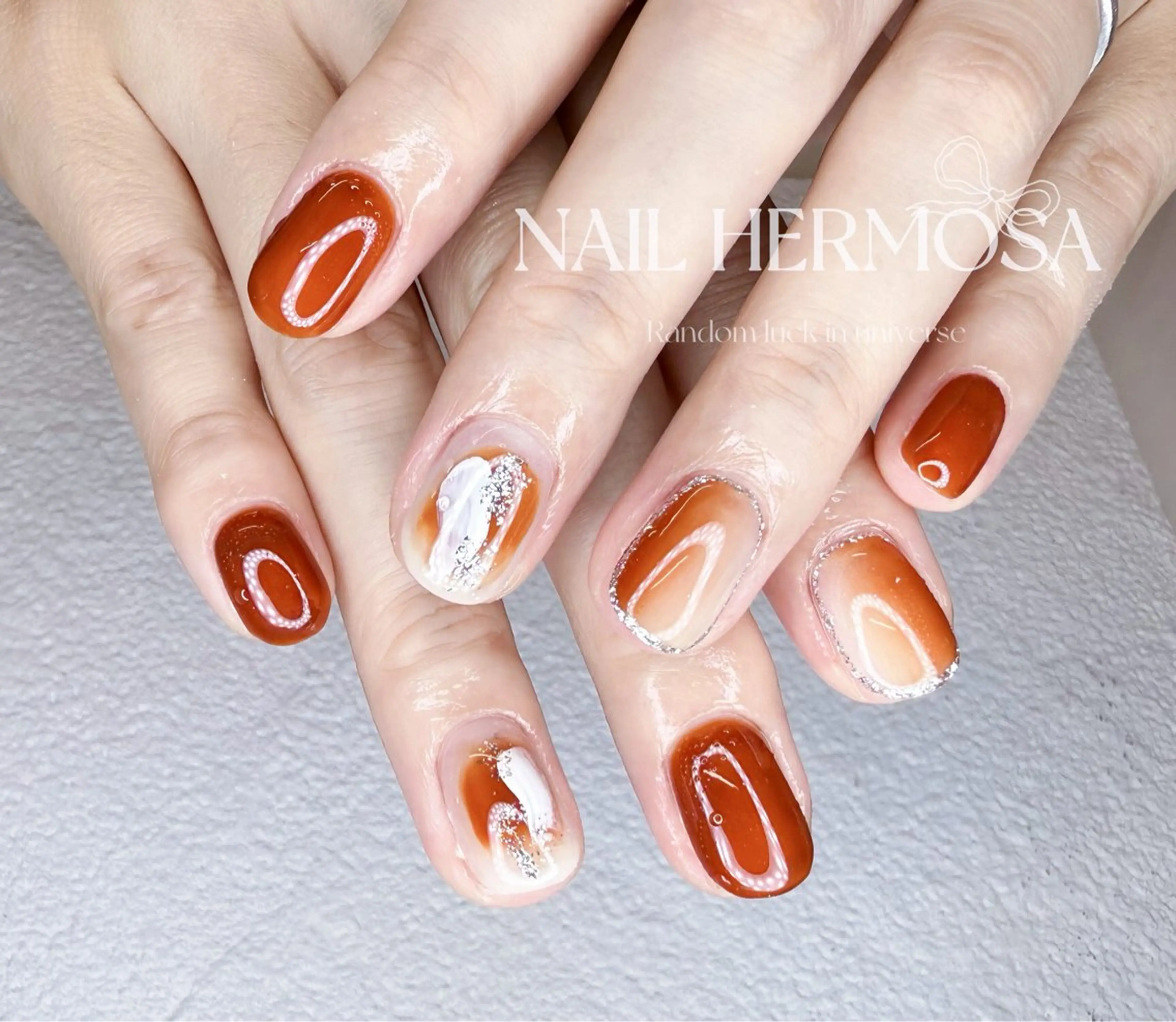 ネイル アートネイル ジェルネイル マグネットネイル 持ち込み ニュアンスネイル ハンドネイル ネイル エルモサのネイルデザイン