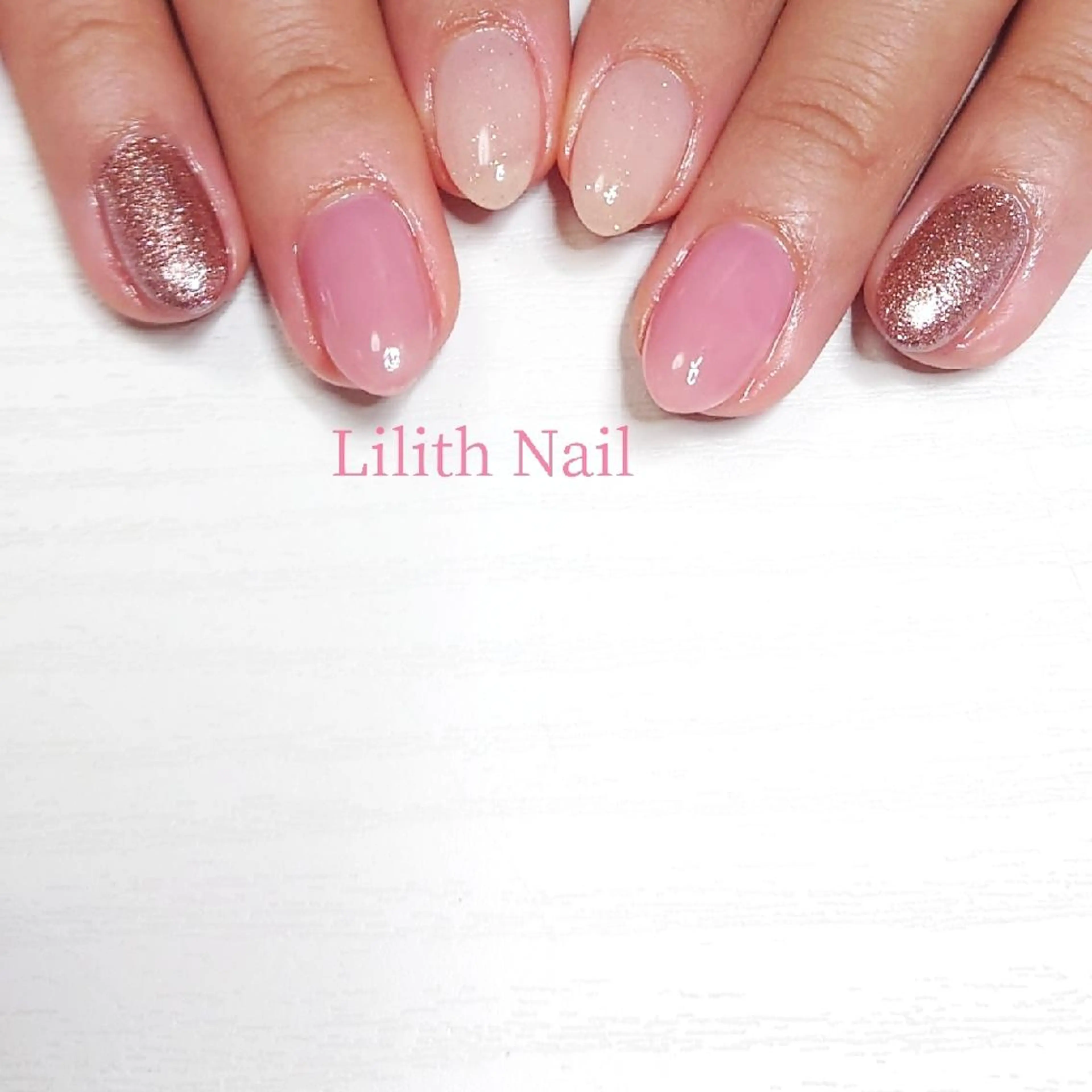 ネイル ピンク ハンドネイル Lilith Nailのネイルデザイン