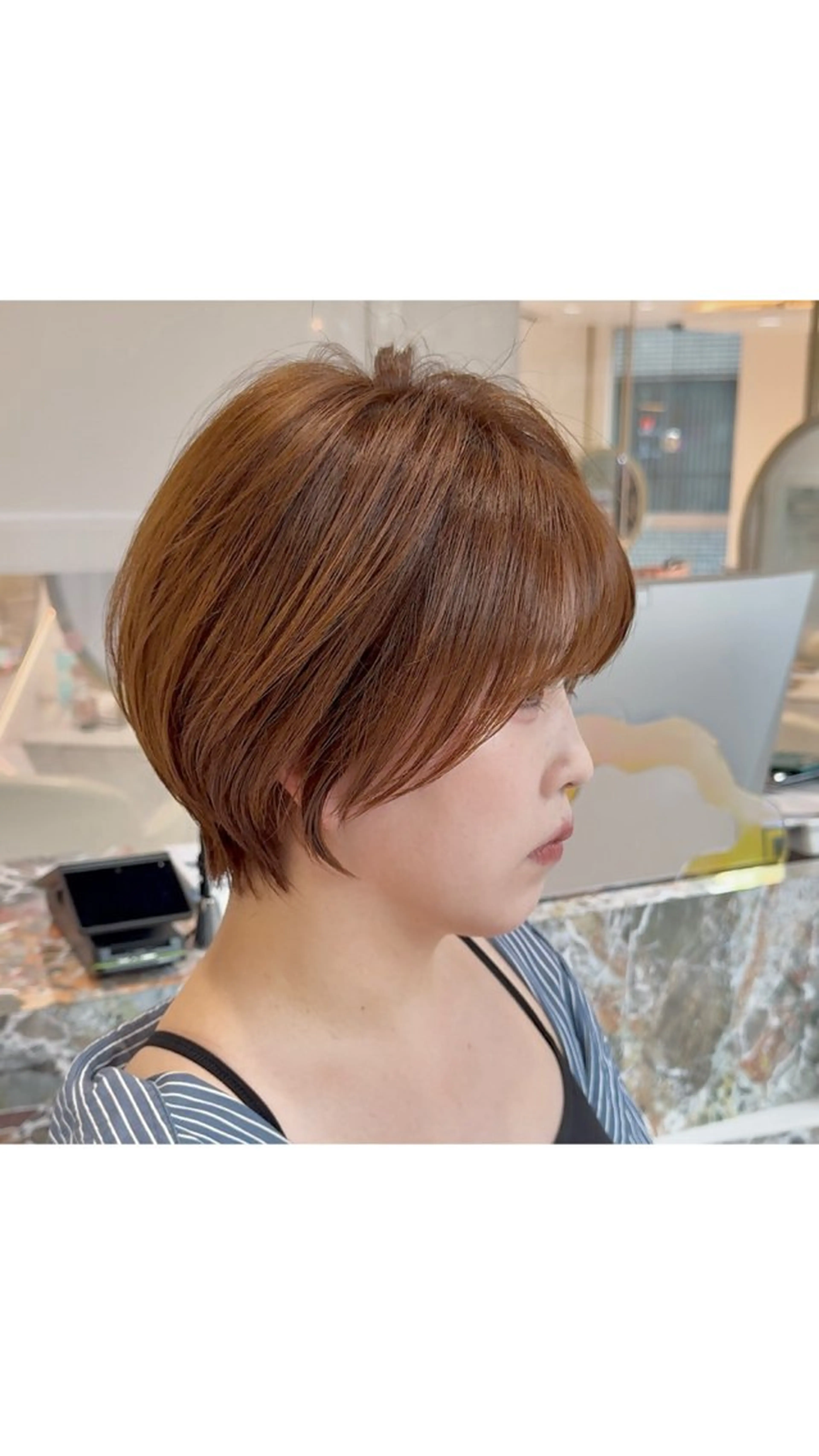 ショート カラー カット ヘアカラー トリートメント 🌟TOSHI/透明 感カラー/ショートのヘアスタイル