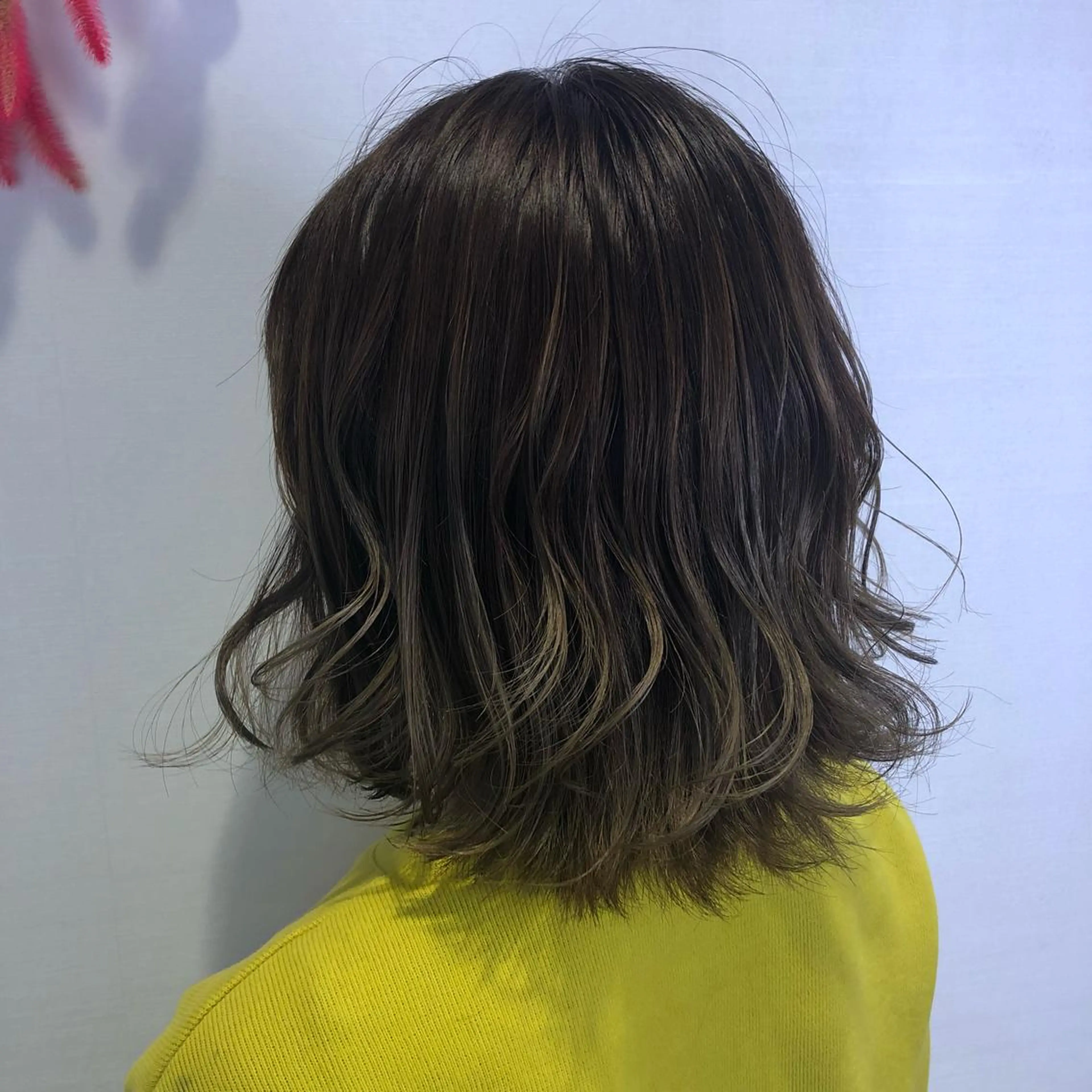 ミディアム 小顔レイヤー/ ベージュ🤍Rieのヘアスタイル