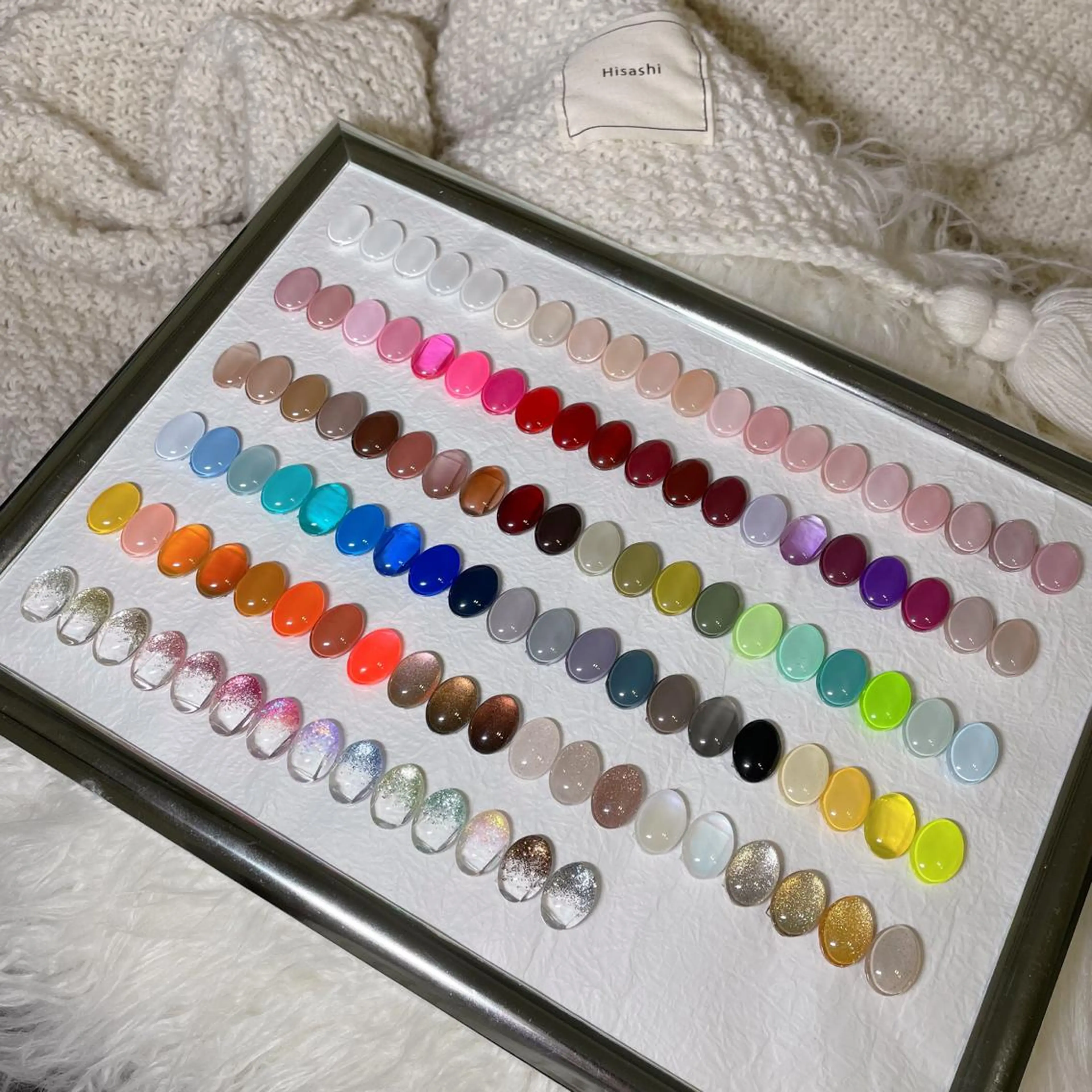 ネイル グラデーション ラメ(グリッター) ラメグラデーション ワンカラーネイル ハンドネイル MARUNAIL Misakiのネイルデザイン