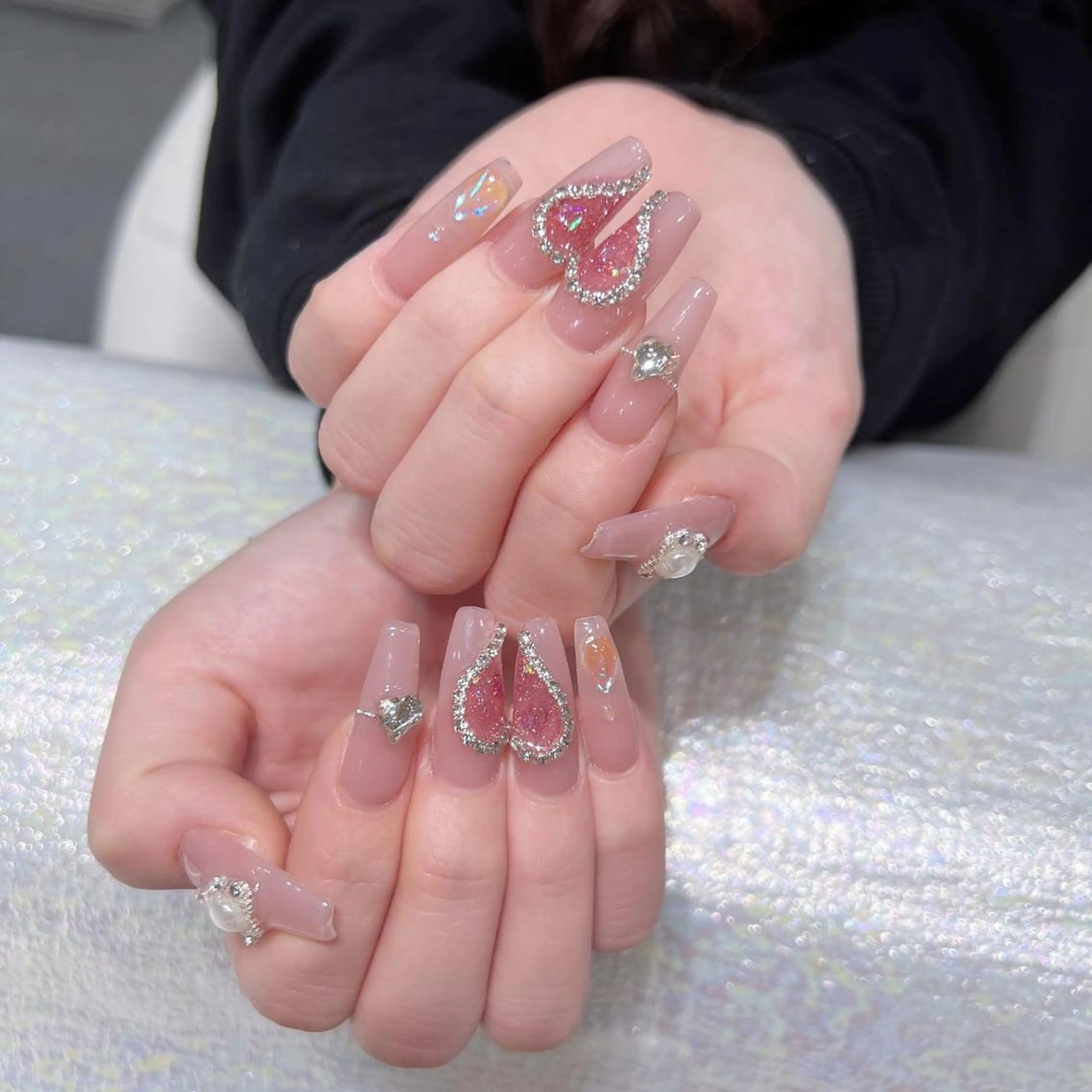 ネイル 長さ出し ネイルチップ Queens マオのネイルデザイン