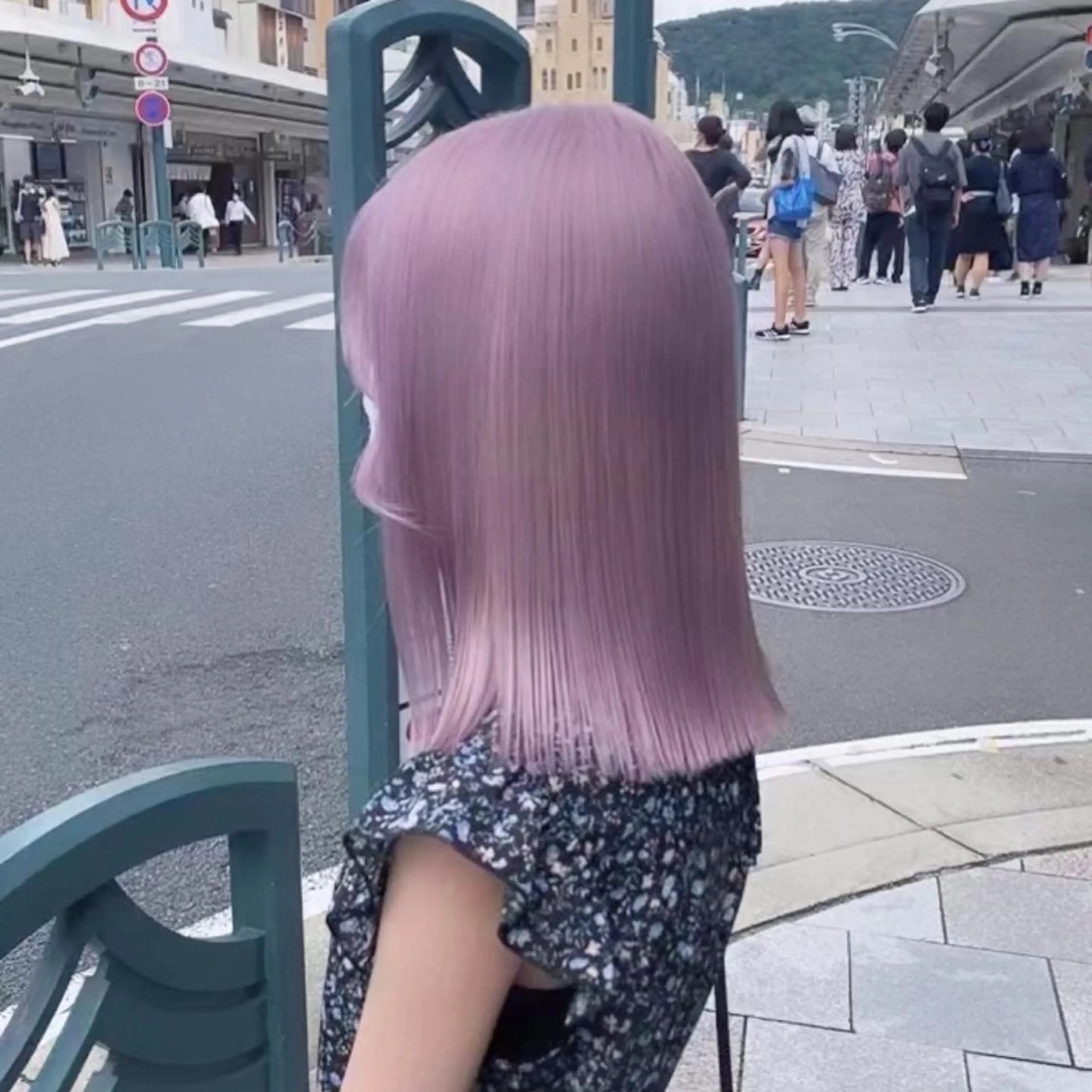 カラー ブリーチ ハイトーンカラー ラベンダーカラー カット ヘアカラー Seleneコウキ ブリーチ/ハイトーンのヘアスタイル