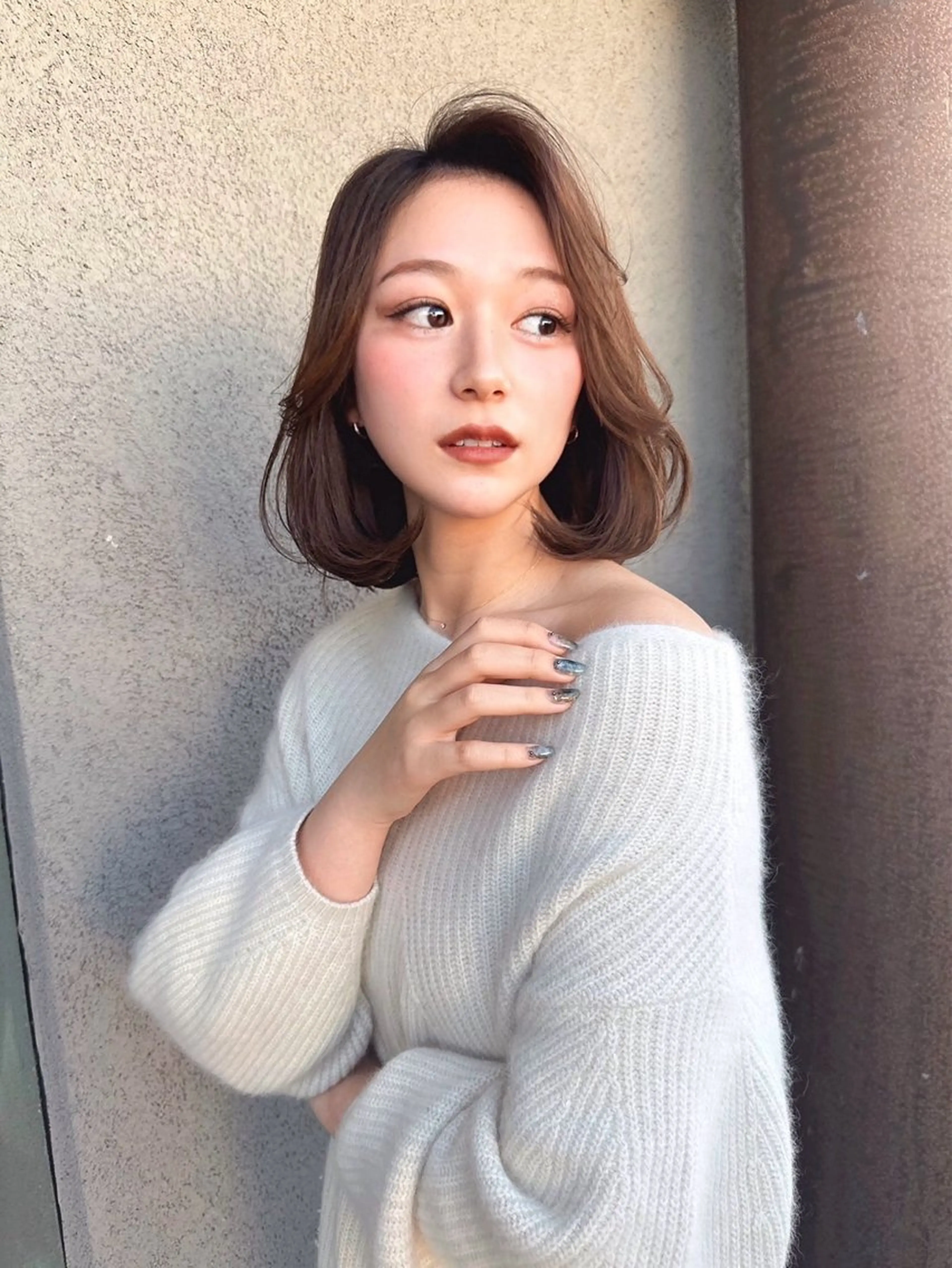 ショート アッシュ ハイライト 韓国風ヘア 韓国カット/透明感 カラー/NANAMIのヘアスタイル