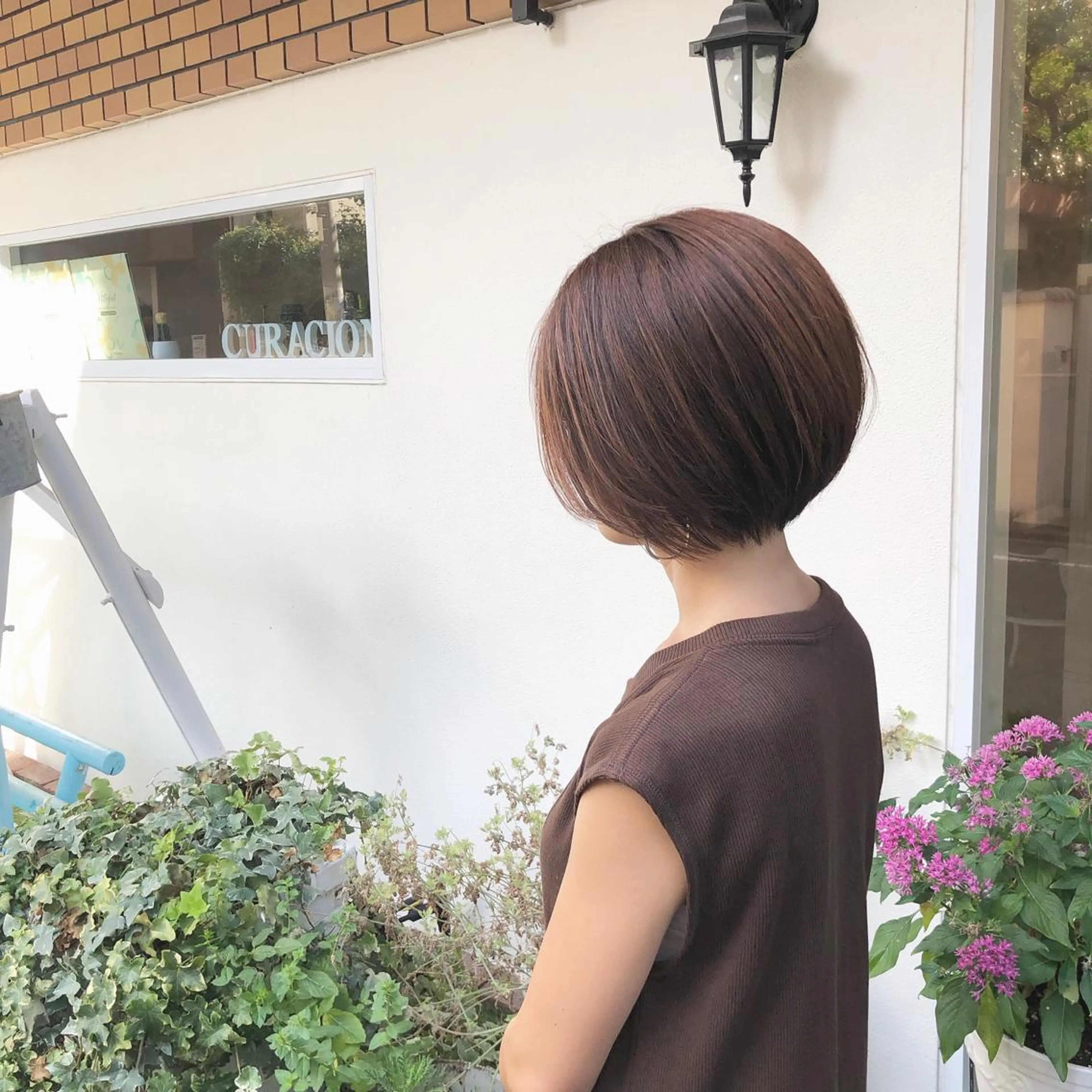 ショート ヘアカラー トリートメント ＨＩ ROのヘアスタイル