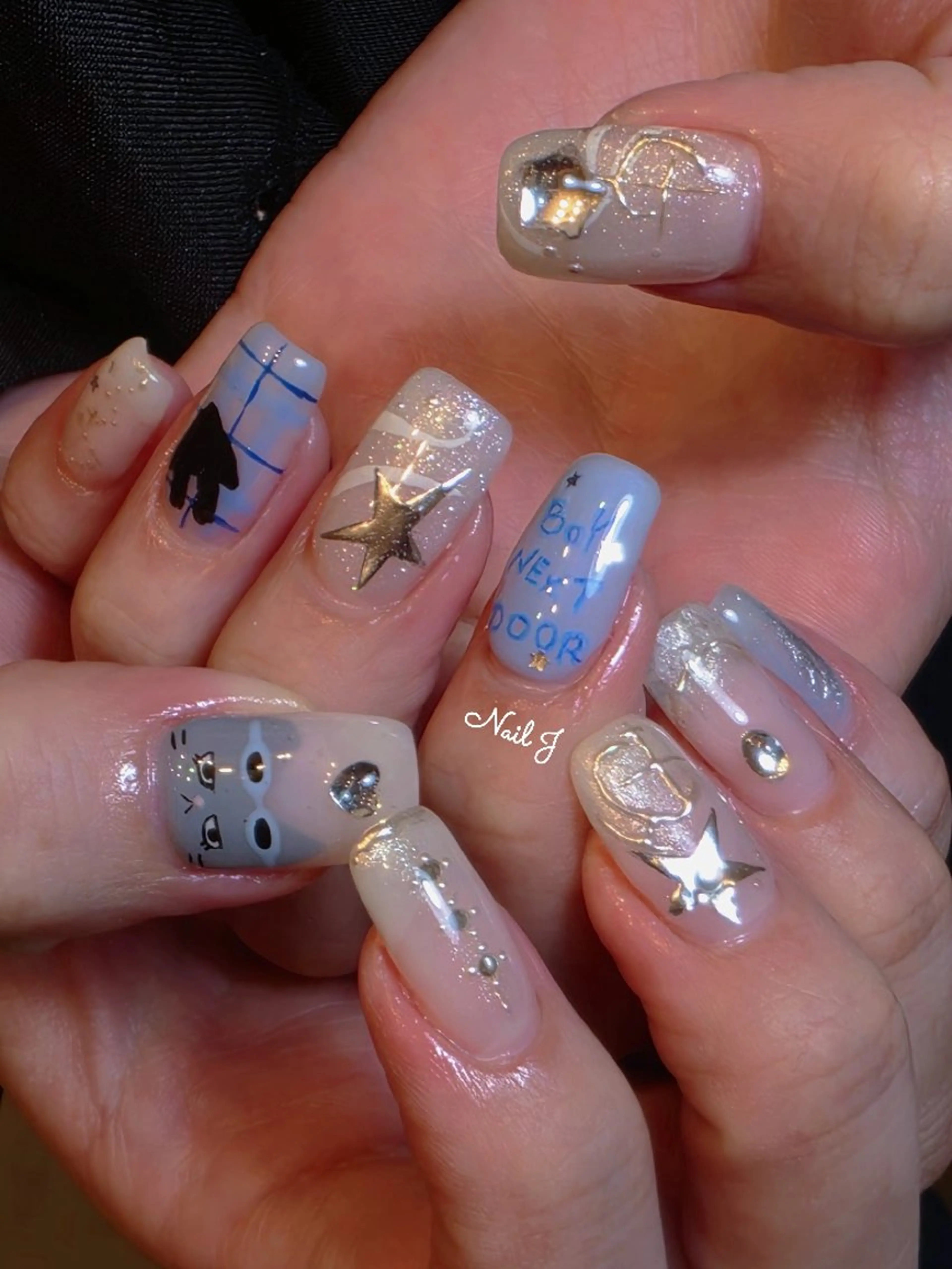 ネイル 韓国ネイル 春ネイル ハンドネイル Nail Jのネイルデザイン