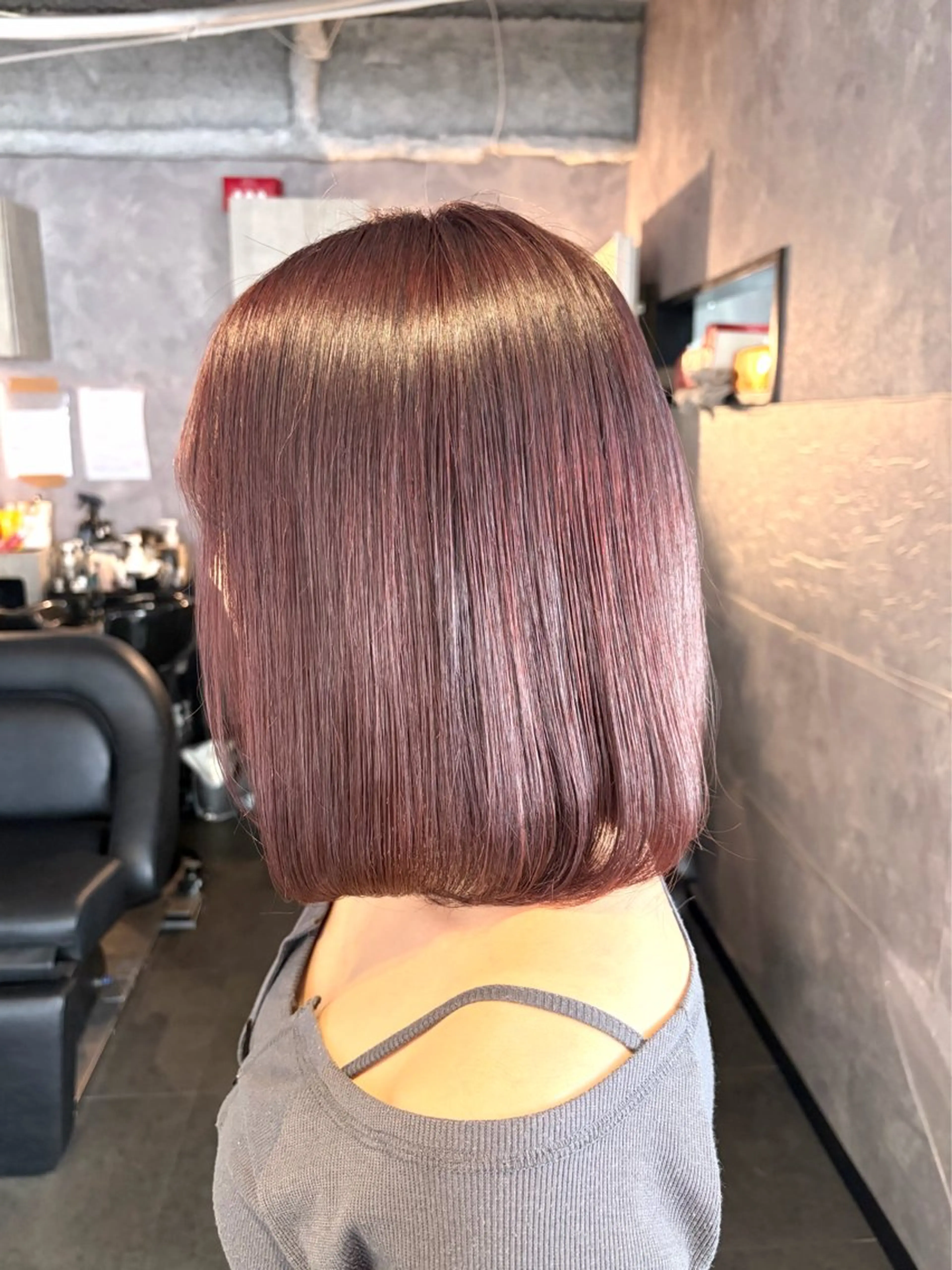 ミディアム カラー ヘアカラー トリートメント 🩶鈴木茉奈🩶艶髪 /透明感/暖色カラーのヘアスタイル