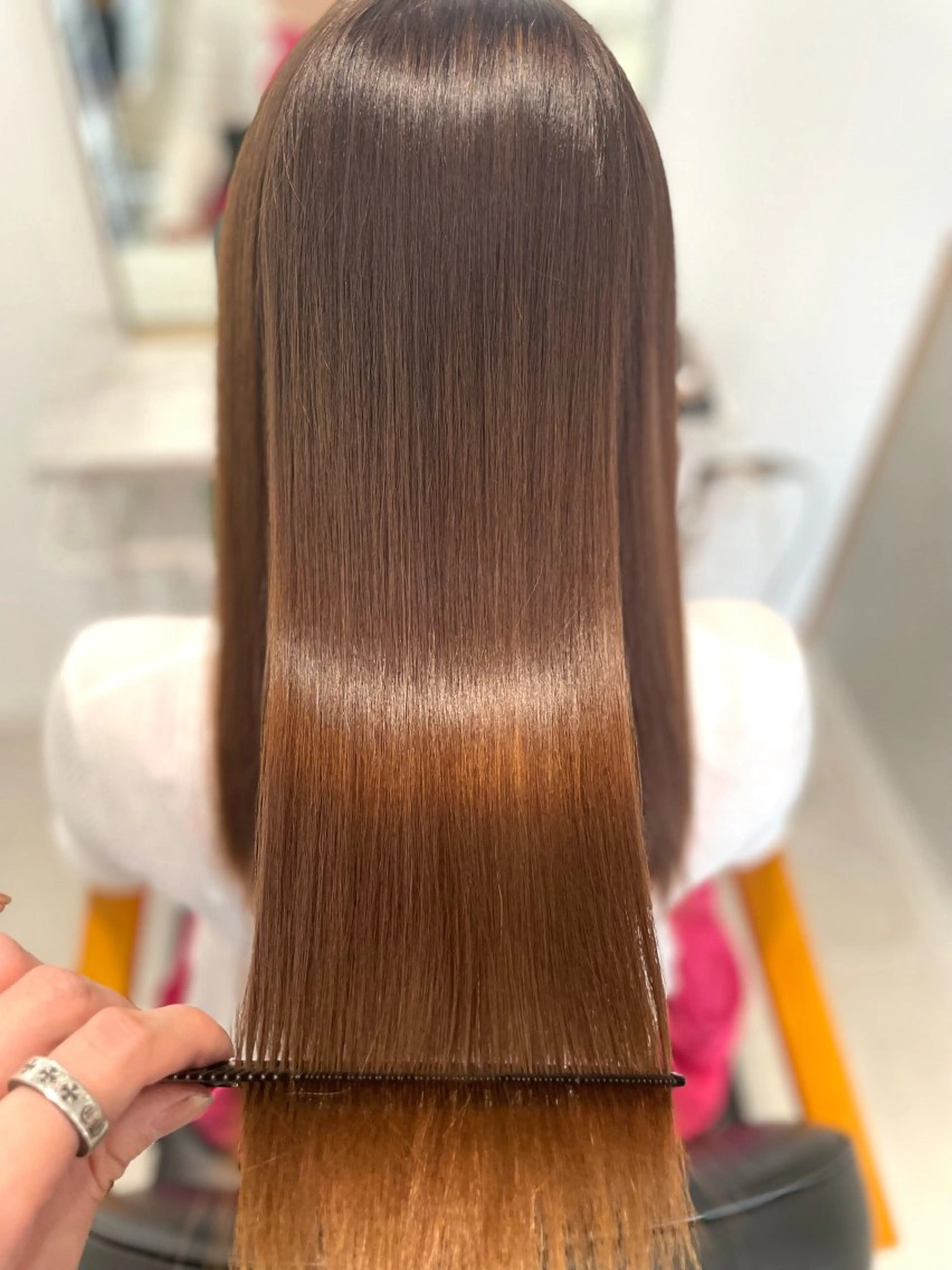 カット+カラー+髪質改善ケラチントリートメントの写真