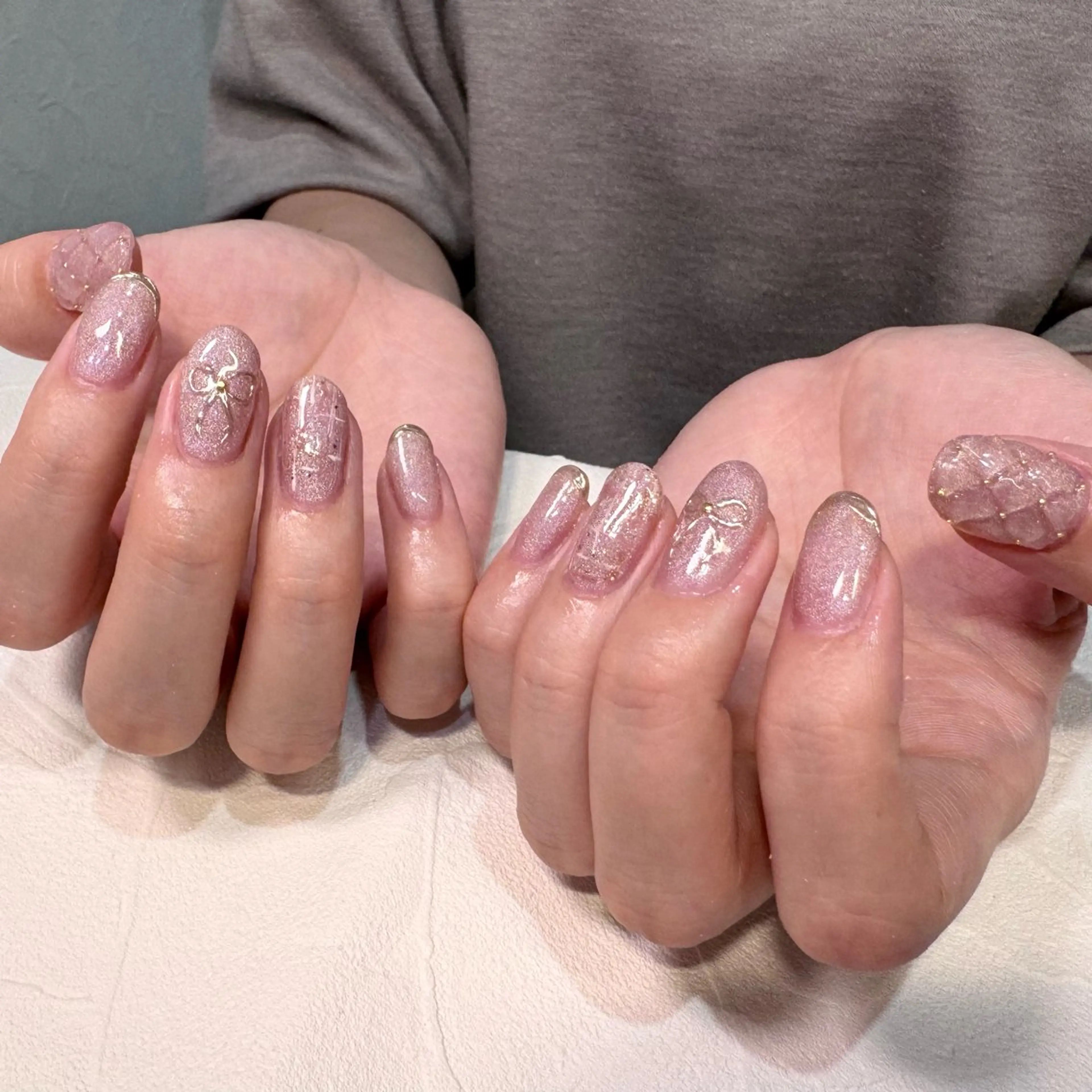ネイル 持ち込み RIEKO🍒 ワンホン♡推しネイルのネイルデザイン