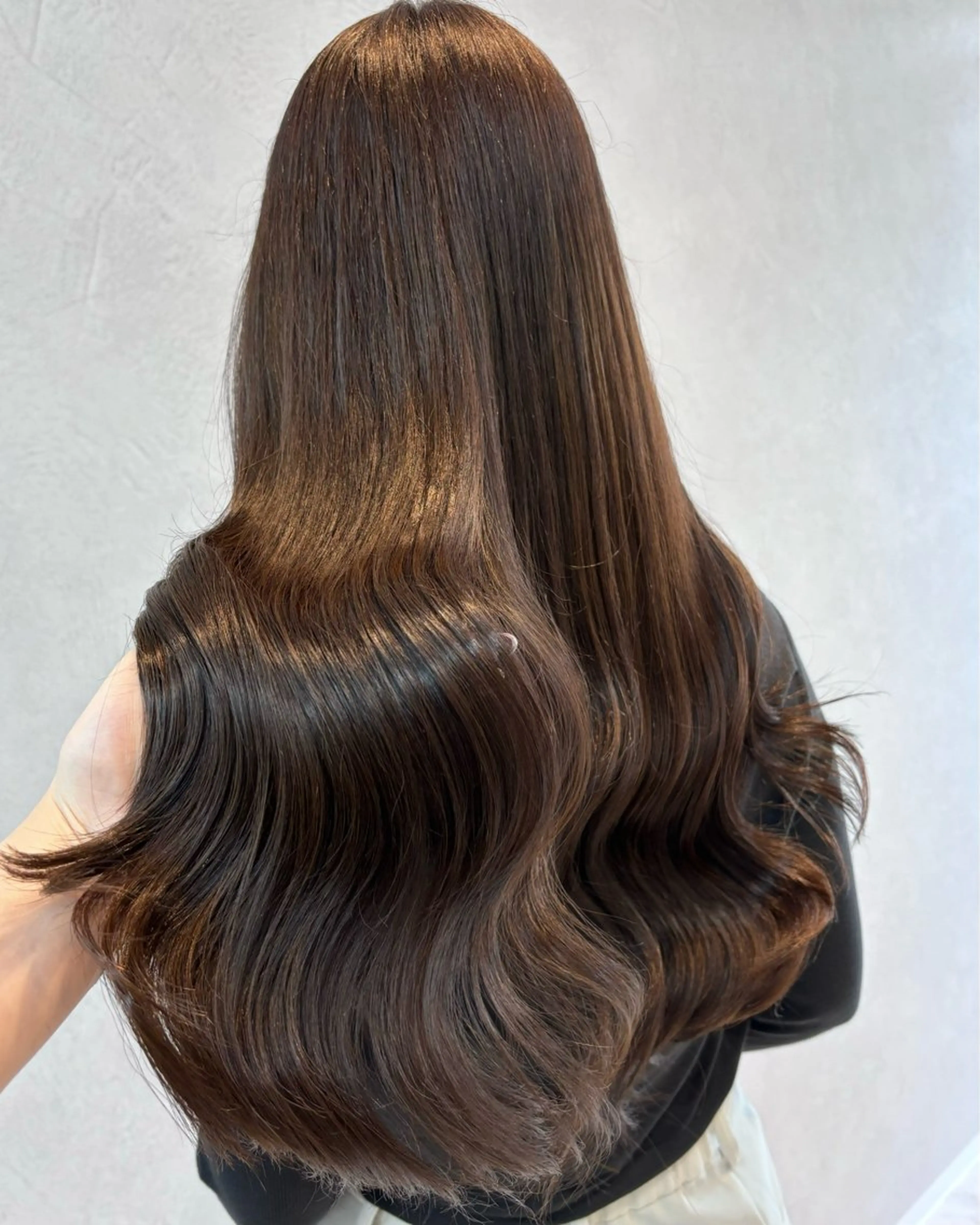 ロング カラー ヘアアレンジ ベージュカラー 黒髪 ブリーチ ブルーカラー ブルーブラック ヘアカラー ️🫧中島遼香🫧 Ess🪽髪質改善のヘアスタイル